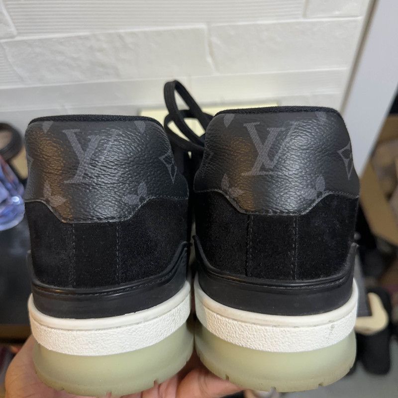 Louis Vuitton Louis Vuitton Trainer Sneakers Black -2508 Size US 11 / EU 44 - 3 Thumbnail