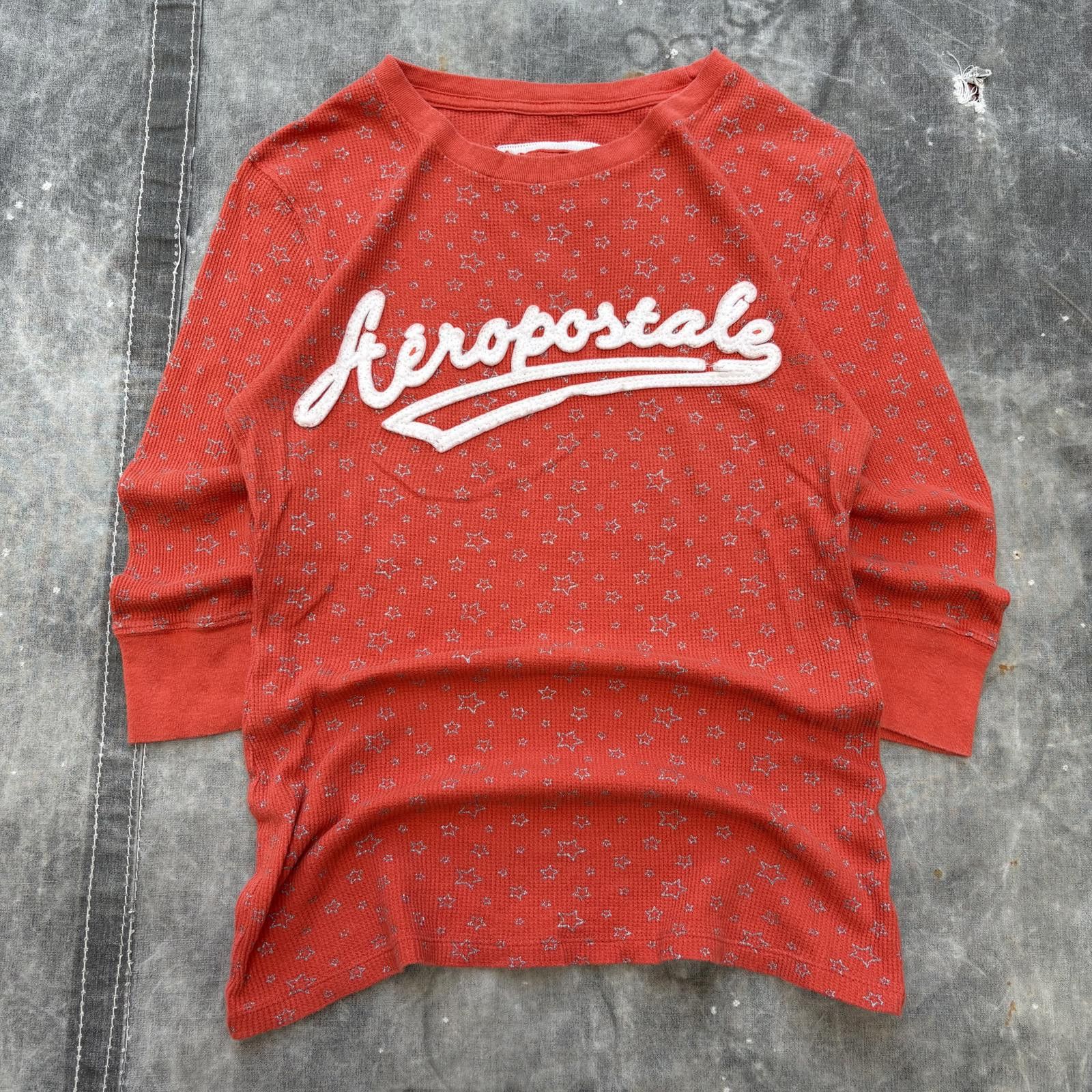 Aeropostale Vintage Y2K Aeropostale AOP Stars Cute Grunge Thermal Shirt Size M / US 6-8 / IT 42-44 - 1 Thumbnail