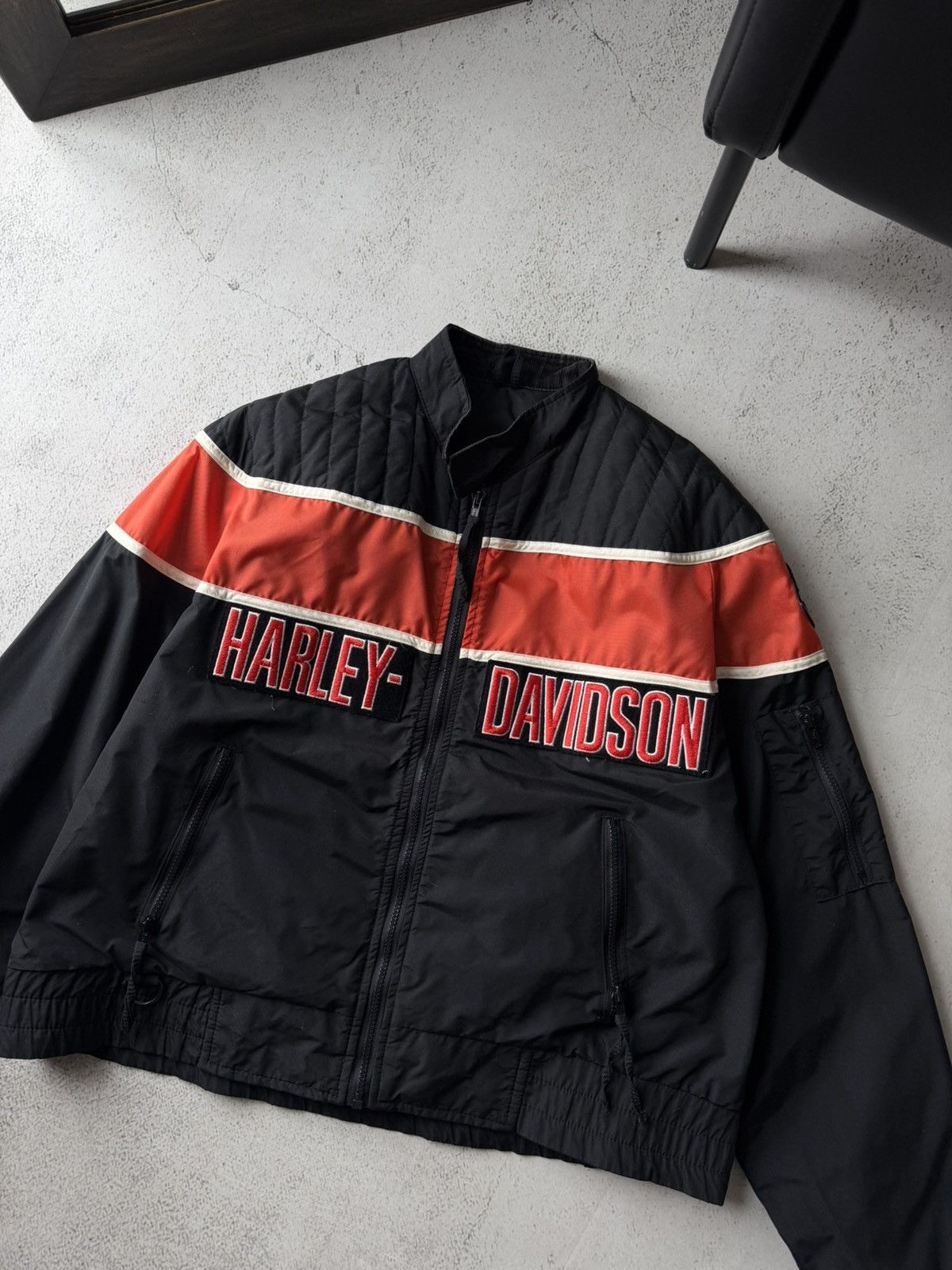 Harley Davidson Harley Davidson HD Vintage Made USA Motorcycles Logo Jacket Size US L / EU 52-54 / 3 - 5 Thumbnail