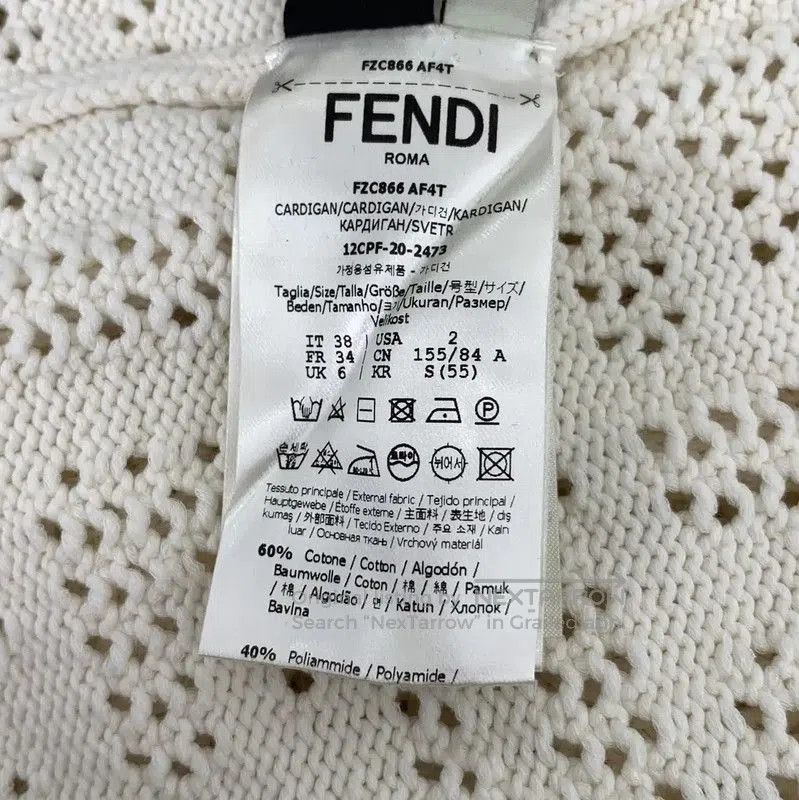 Fendi Fendi Women's Beige Cotton Cardigan . Size S / US 4 / IT 40 - 7 Thumbnail