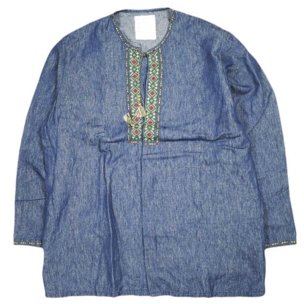 Other Other BLACKBIRD fake pullover shirt linen cotton shirt Textile Tops B-001-S02 DUTY FREE for USA Size ONE SIZE - 1 Thumbnail