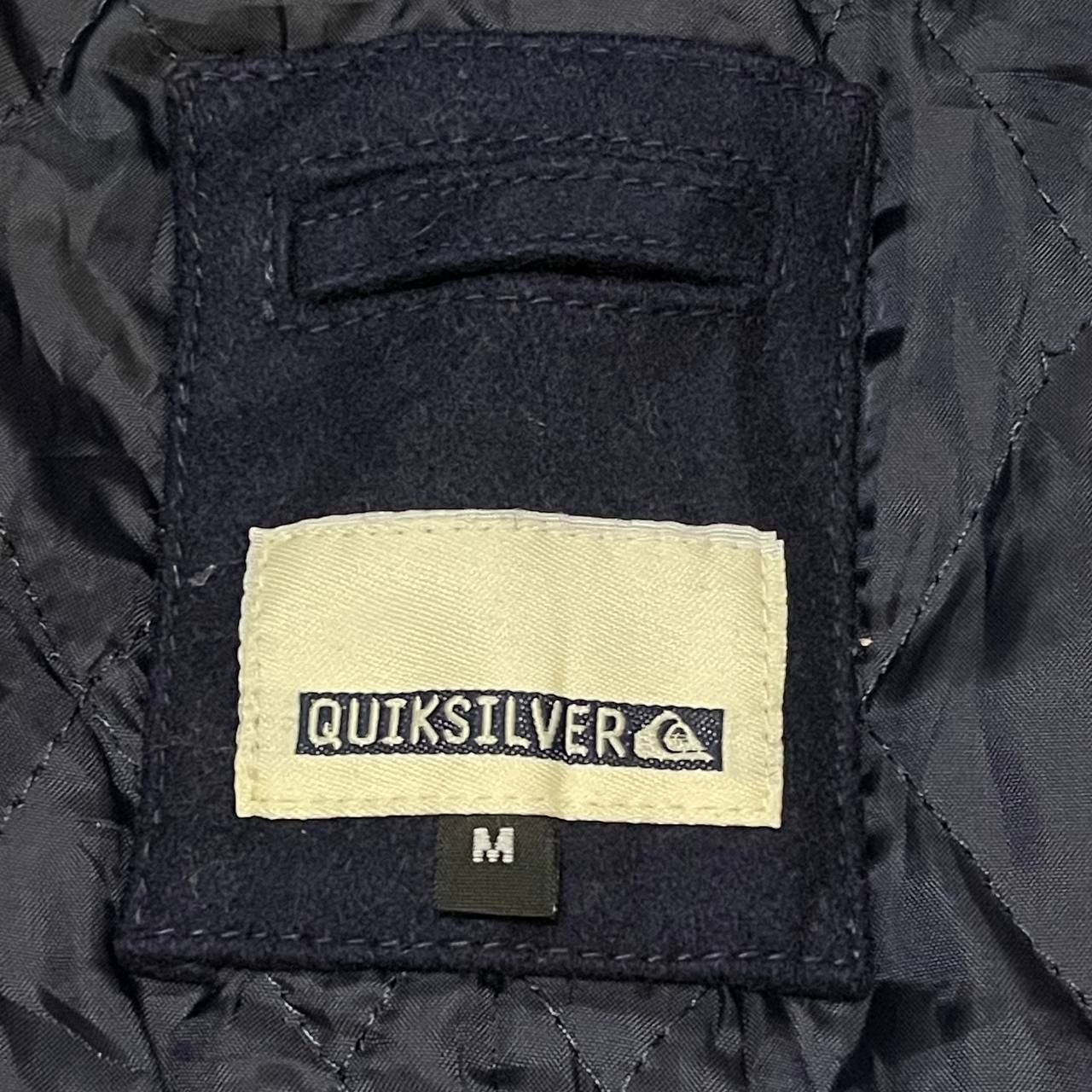 Quiksilver Vintage Quiksilver Wool Coat Leather Sleeve Size US M / EU 48-50 / 2 - 10 Thumbnail
