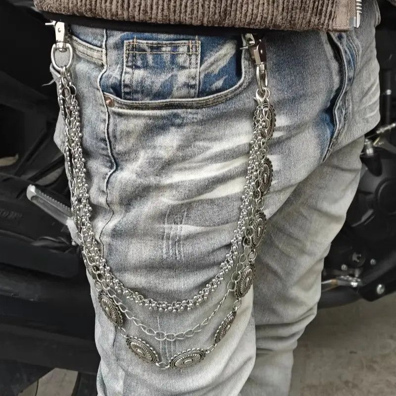 Other 3 Layer Pants Chain Wallet Chain Size ONE SIZE - 4 Thumbnail