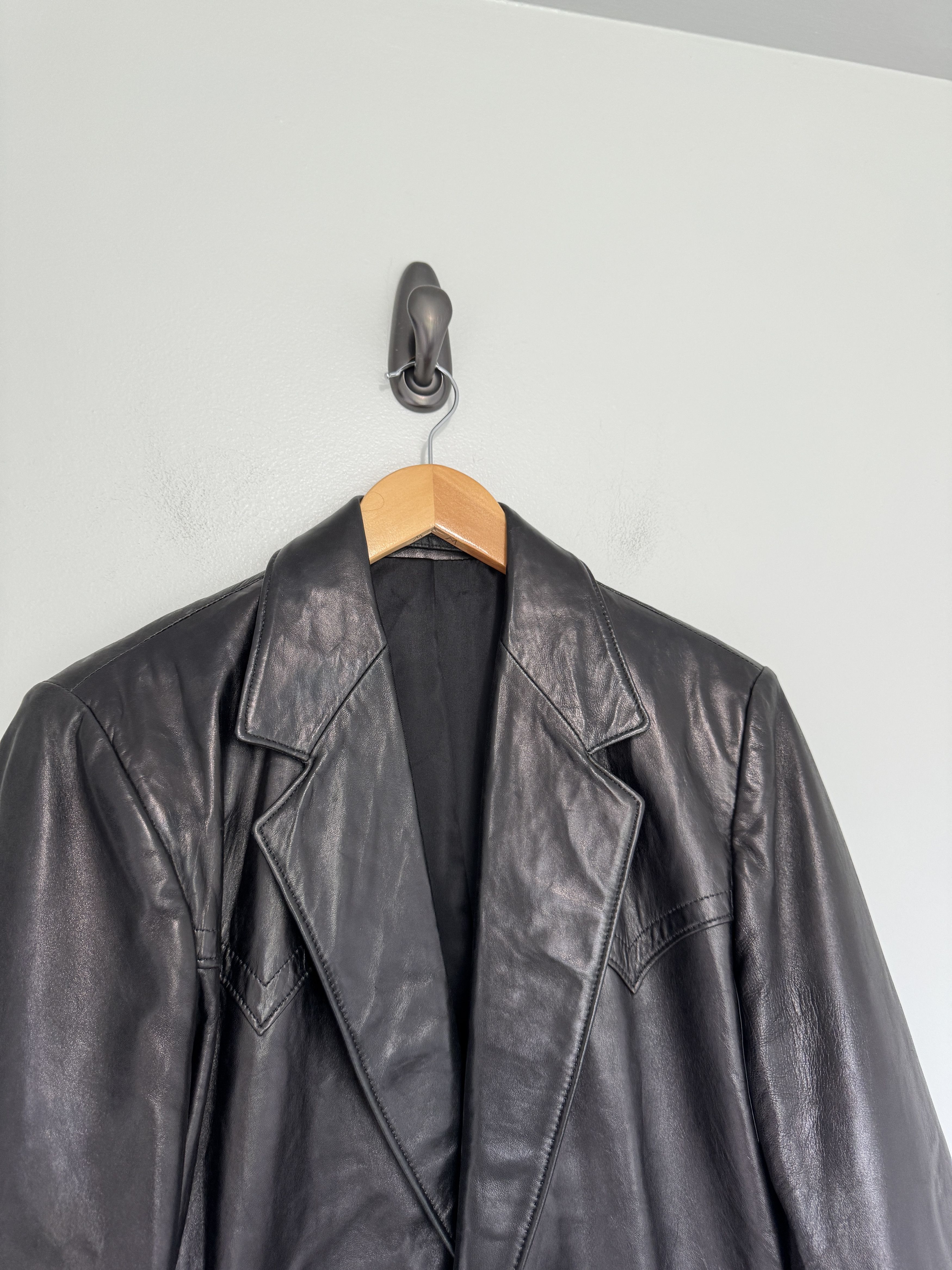 Robert Lewis × Vintage Vintage Western Cowboy Kenny Rogers Lambskin Leather Blazer Size US M / EU 48-50 / 2 - 12 Thumbnail