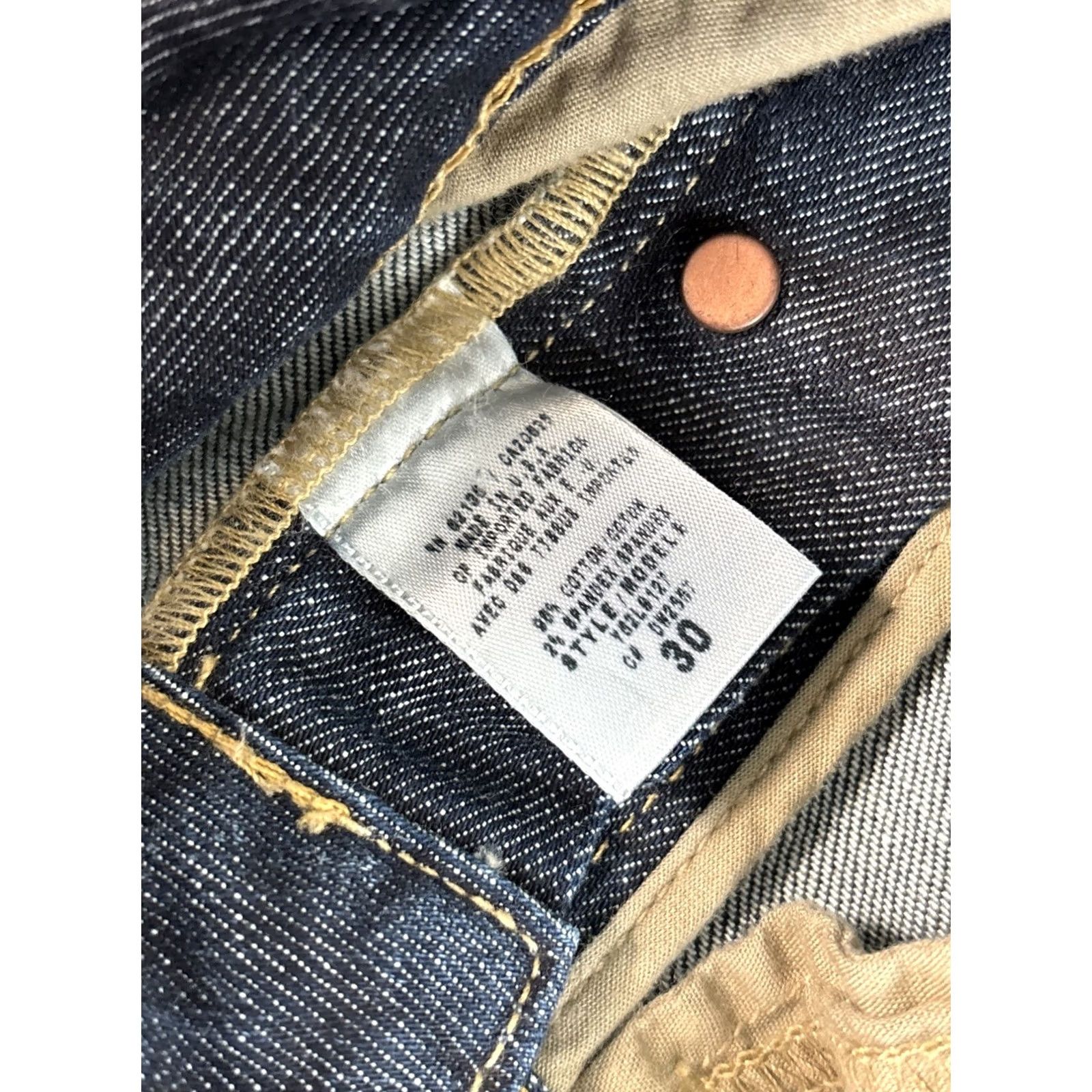 Guess VINTAGE GUESS Jeans Mens 30x32 Denim Button Fly 90s Blue Wash Straight 5-Pocket Mens Size US 30 / EU 46 - 6 Thumbnail