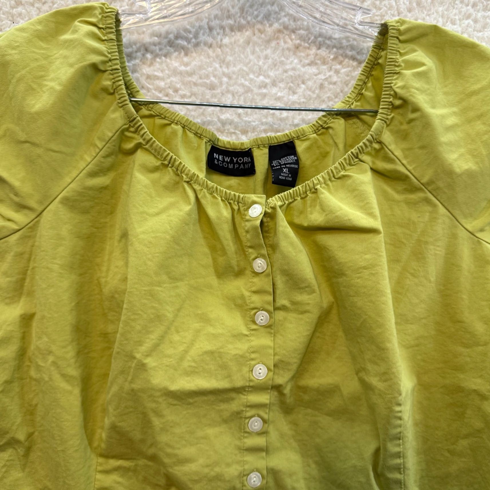 Vintage VINTAGE Y2K Milkmaid Peasant Shirt XL Green Cap Sleeve Cottagecore Coquette Fairy Womens Size XL / US 12-14 / IT 48-50 - 3 Thumbnail