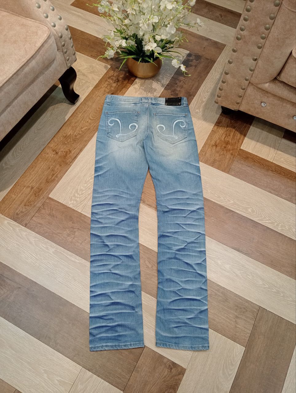 LAGUST BLUE WASHED STRETCH DENIM JEANS