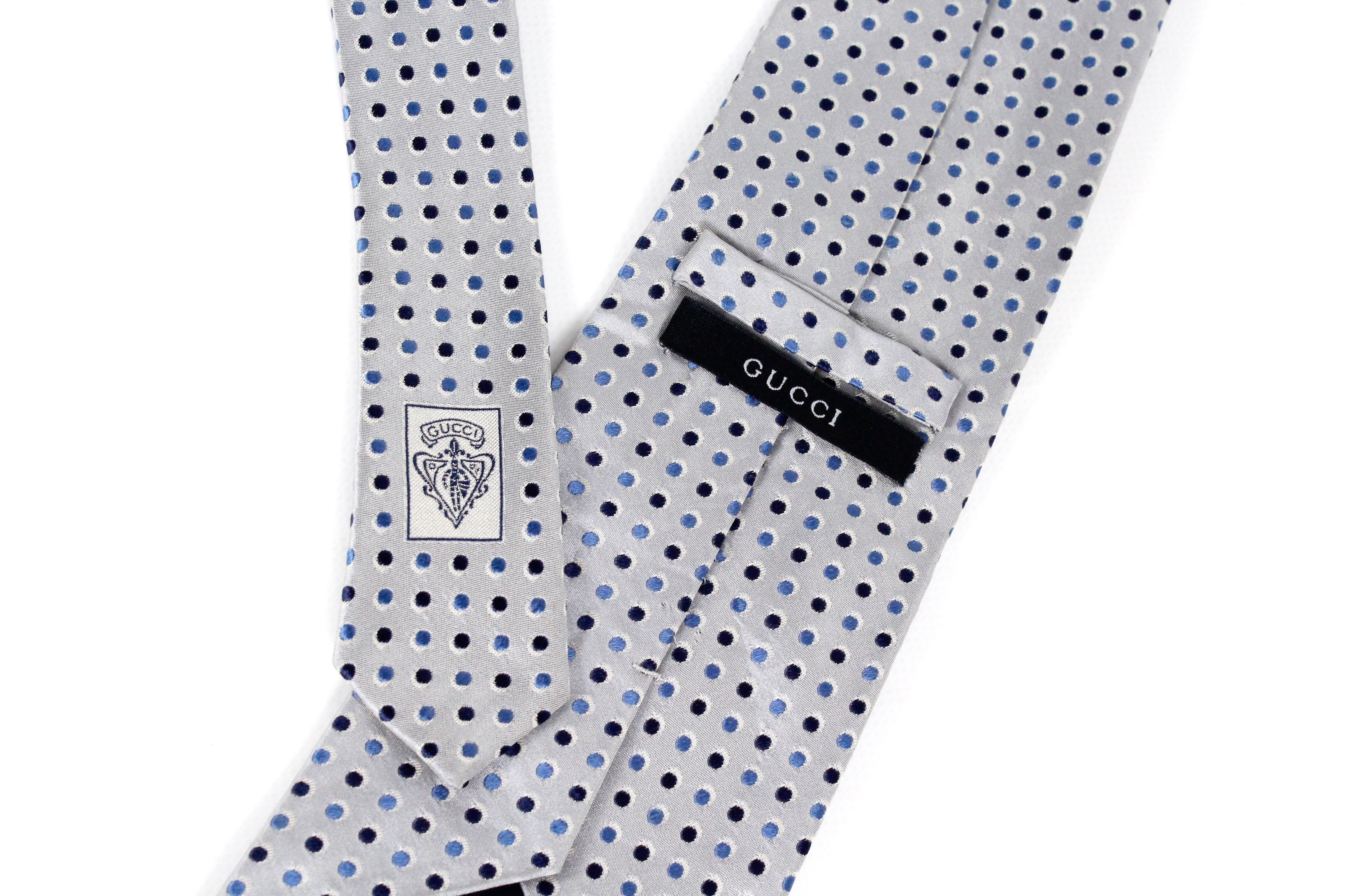 Gucci Gucci by Tom Ford Dot Monogram Pattern Tie Cravatte Size ONE SIZE - 3 Thumbnail