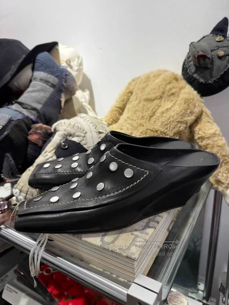 Rick Owens Rick Owens Snap button rivet slippers Size US 5 / EU 37 - 1 Thumbnail