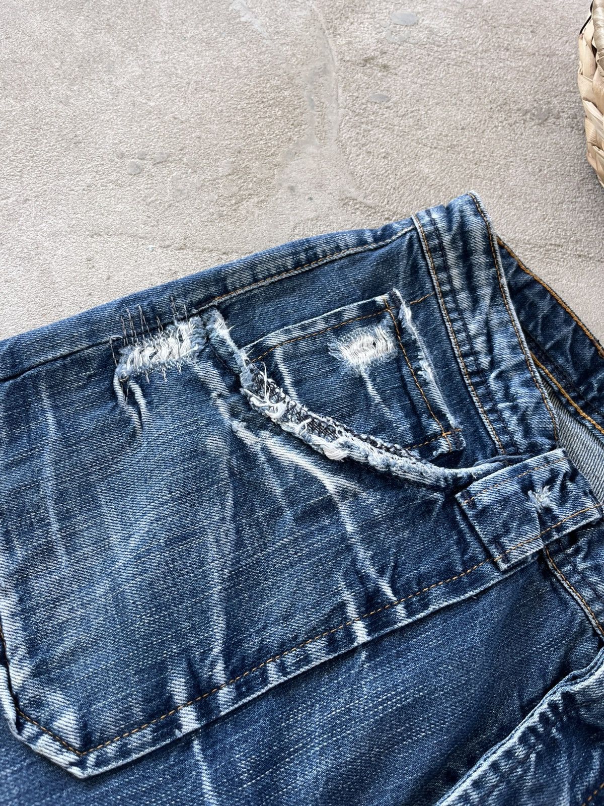 Pepe Jeans × Vintage Hype Vintage Pepe Jeans Blue Denim London Distressed Y2K Size US 32 / EU 48 - 11 Thumbnail