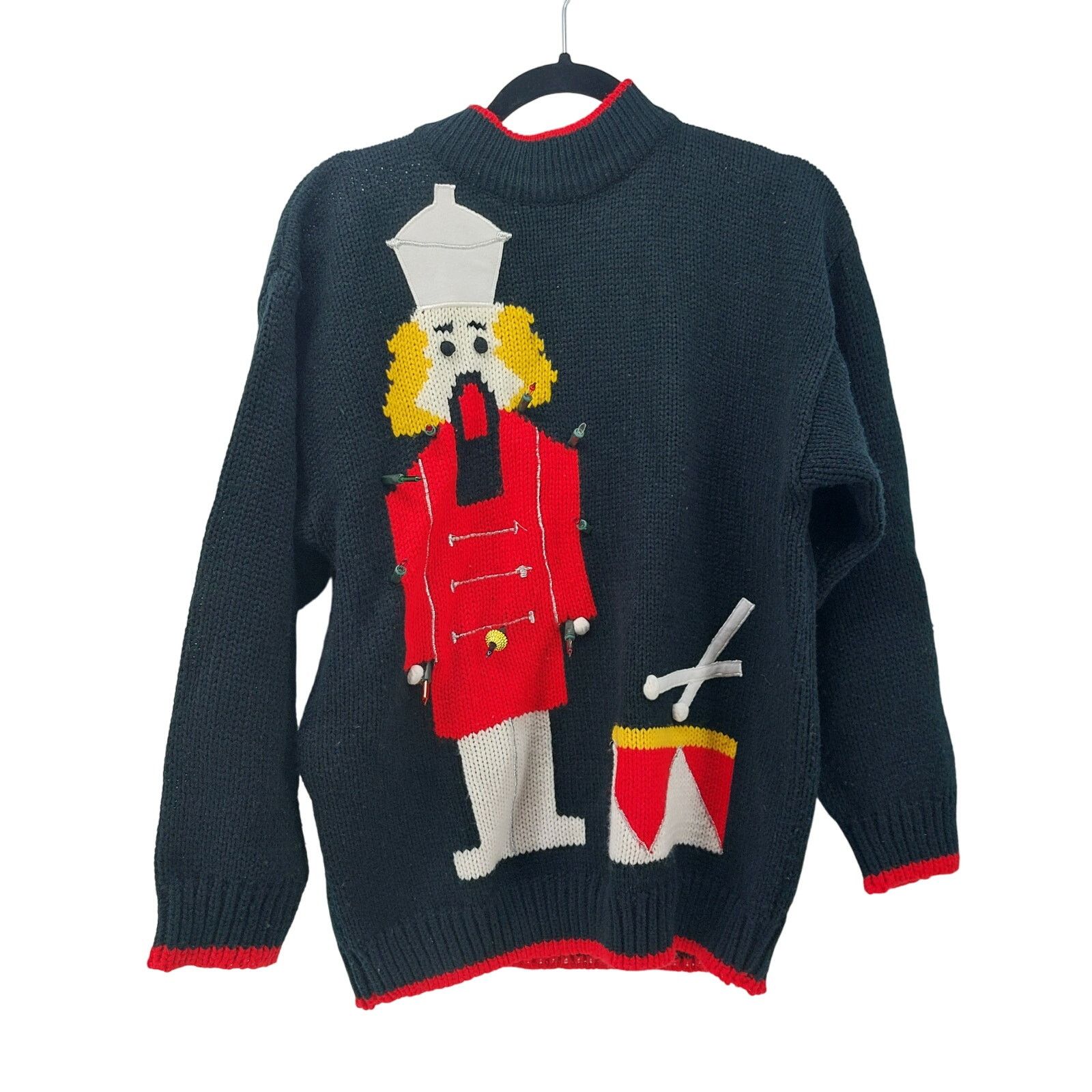 Vintage JJ.Fargo Ugly Christmas Sweater Drummer Boy Nutcracker Sz M Size M / US 6-8 / IT 42-44 - 1 Thumbnail