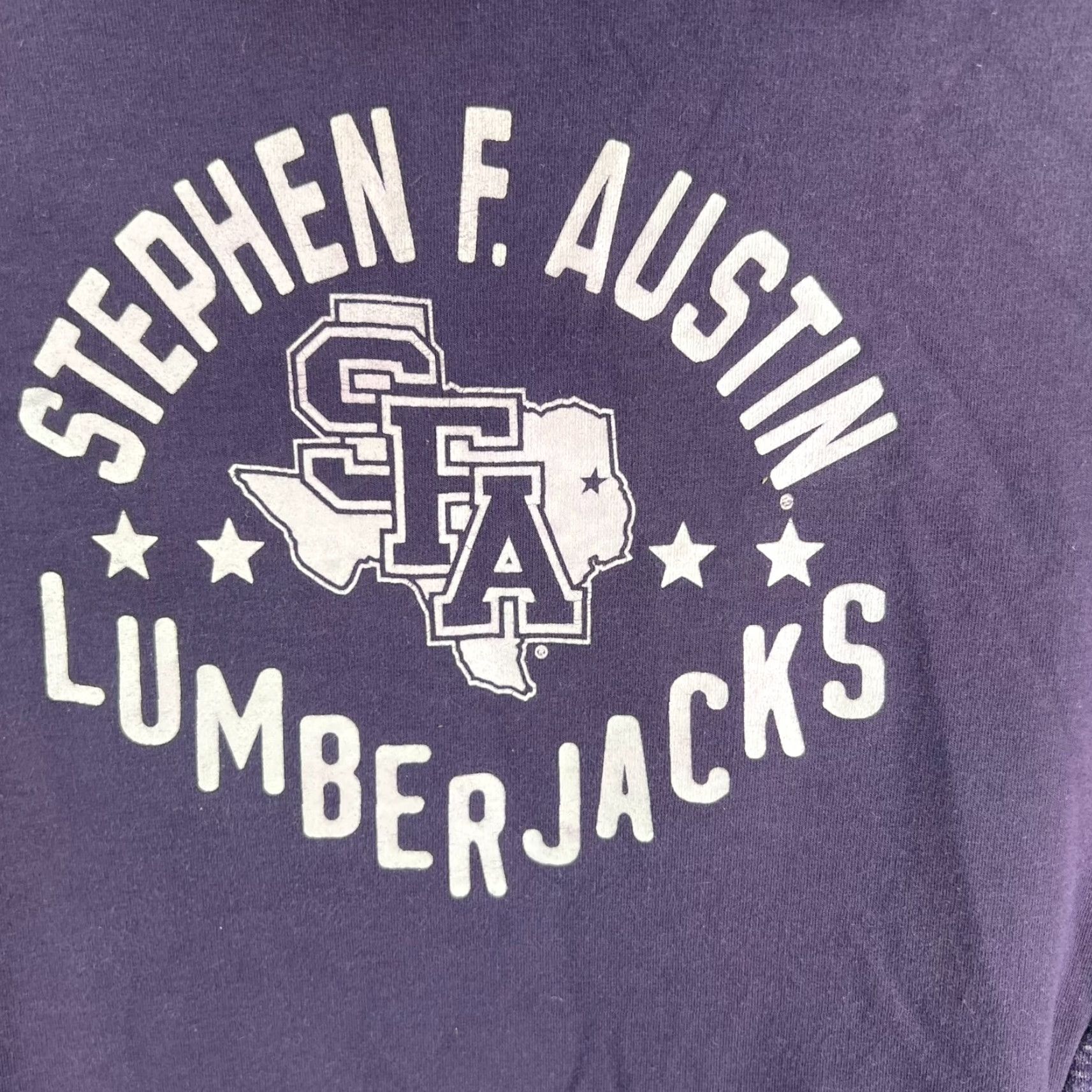 Under Armour Under Armour Cold Gear S. Austin Lumberjacks Hooded Snooker Sweatshirt L Purple Mens Regular Sweatshirt Size US L / EU 52-54 / 3 - 2 Thumbnail