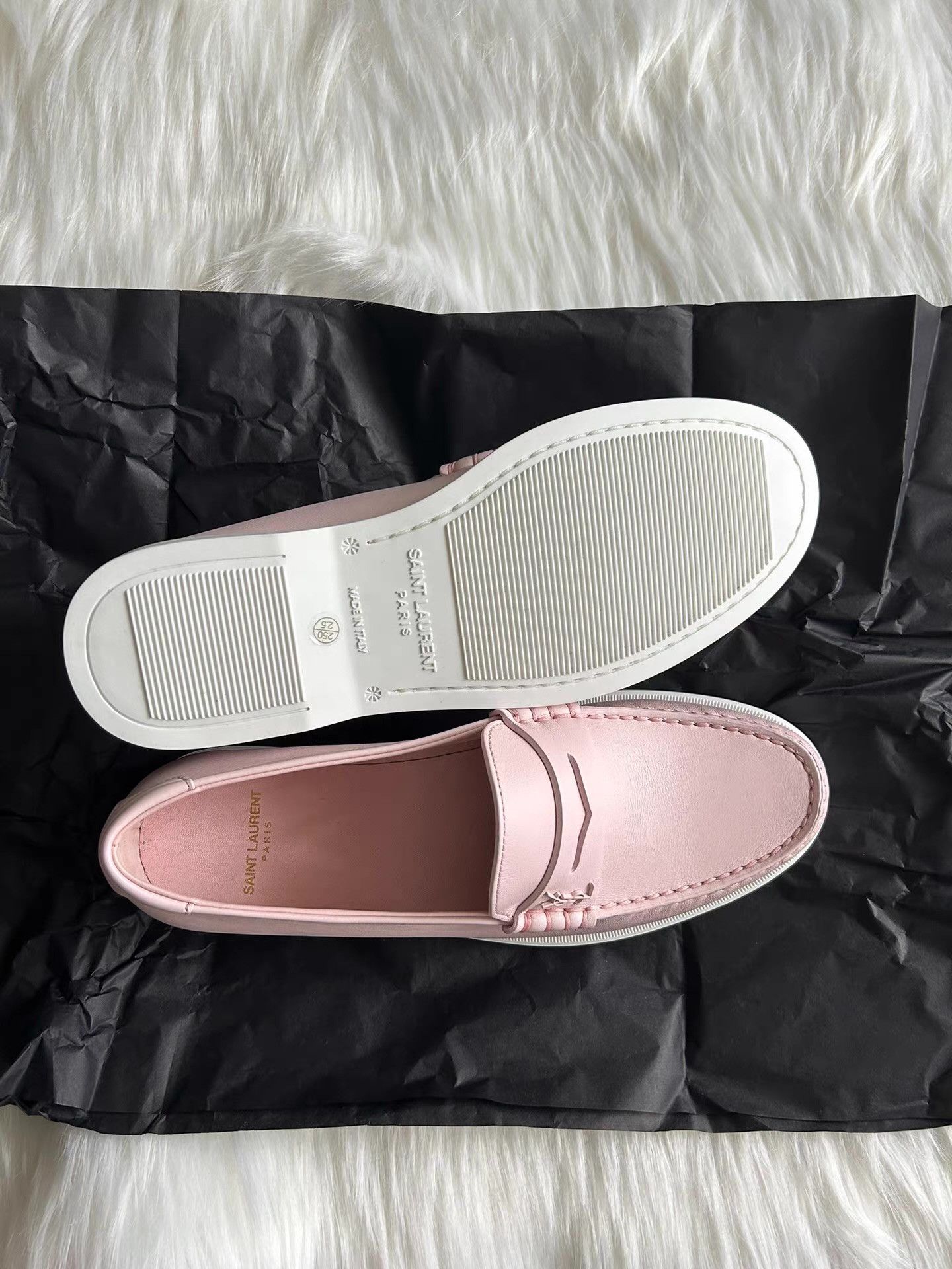 Saint Laurent Paris Saint Laurent Unisex Loafers Ｑ22 Size US 7 / EU 40 - 2 Thumbnail