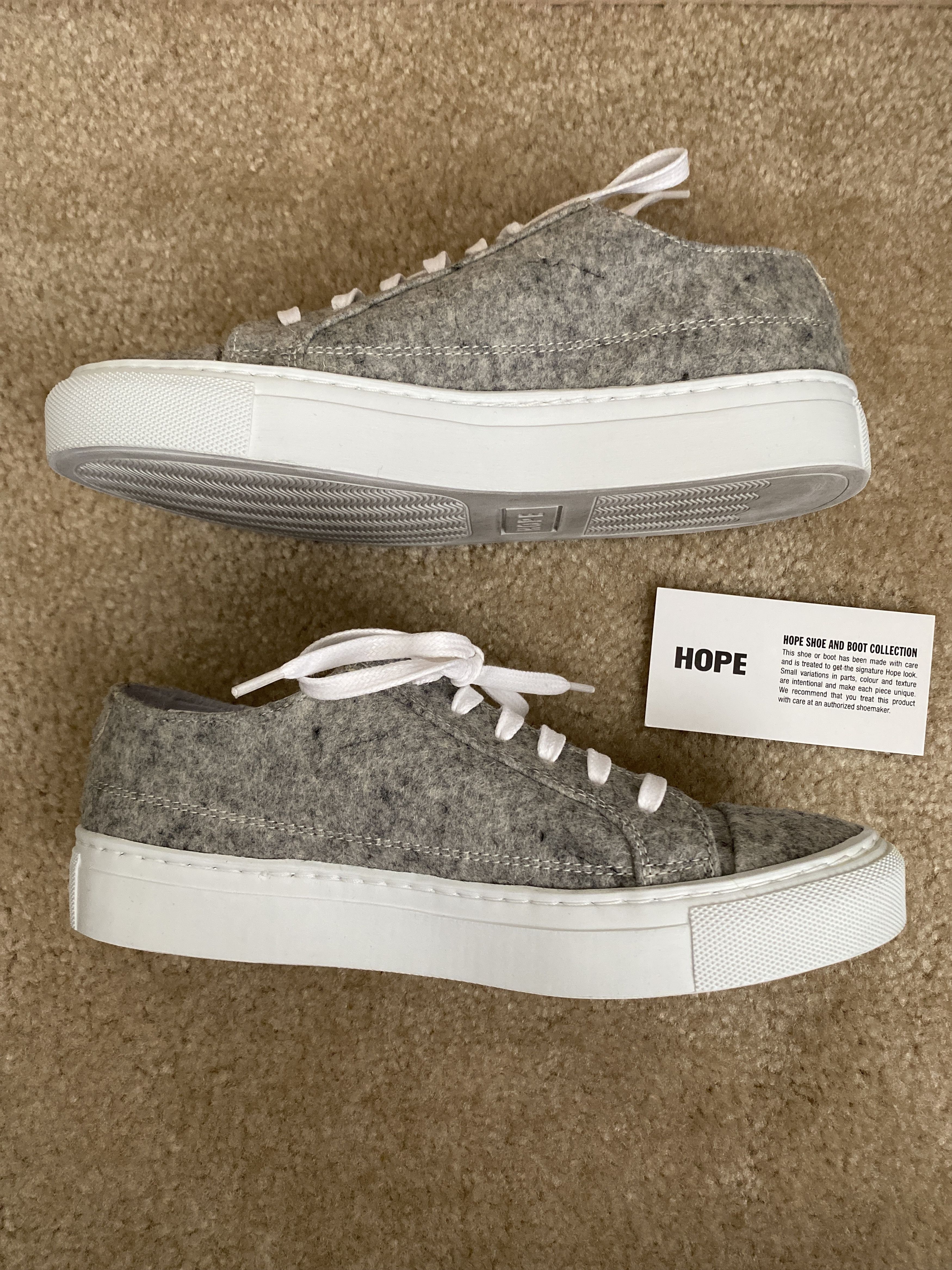 Hope Hope Stockholm "Billie Sneaker" Light Grey Size US 7 / IT 37 - 6 Thumbnail