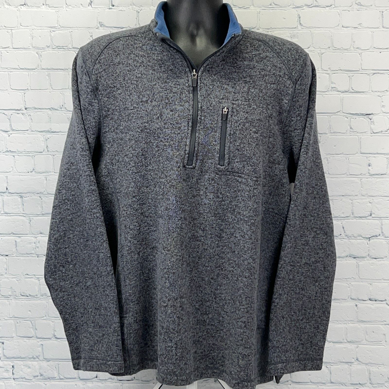 Woolrich Woolen Mills Woolrich Quarter 1/4 Zip Sweater Heathered Gray XL Size US XL / EU 56 / 4 - 2 Thumbnail