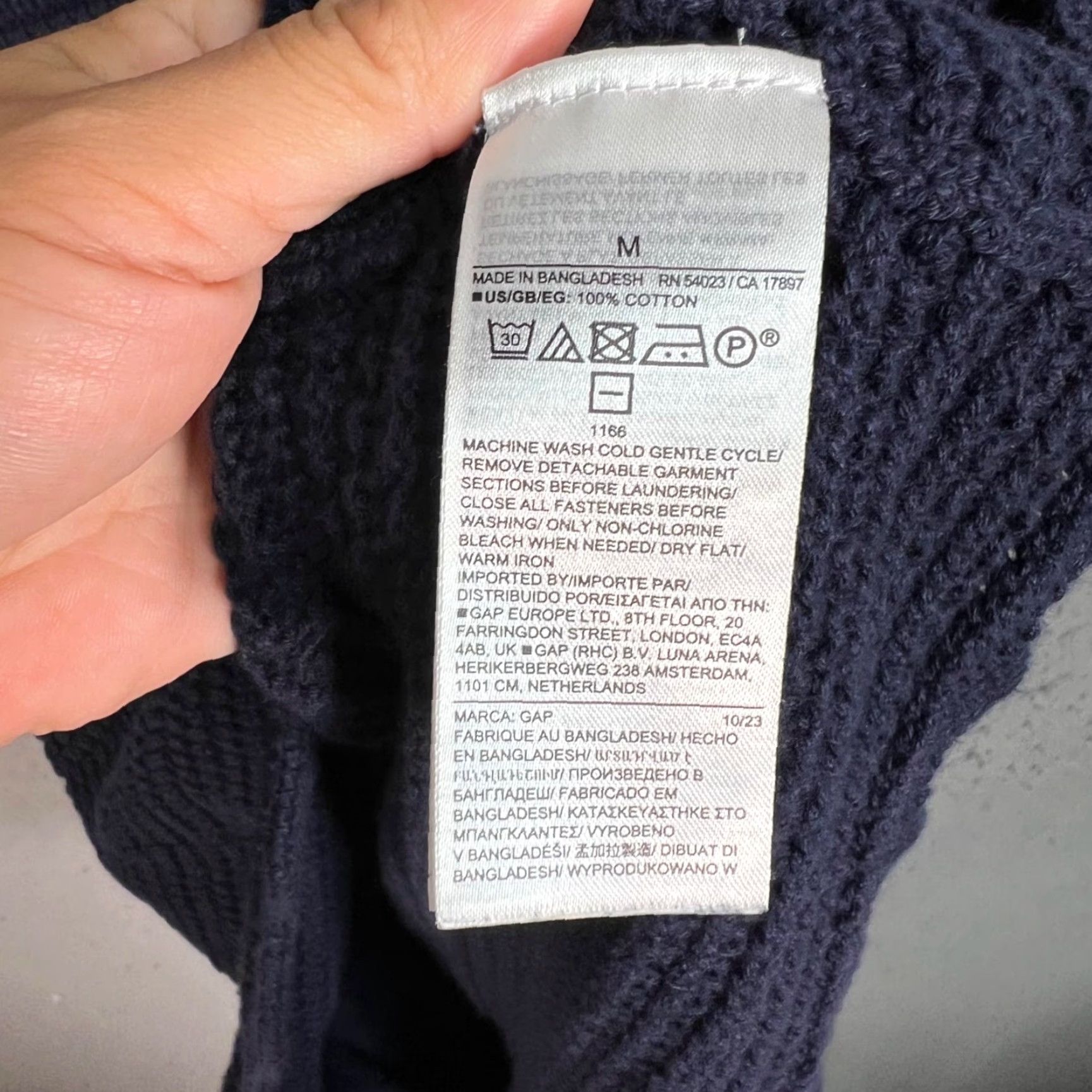 Gap Gap Dress Blue Short Sleeve Knit w/ Liner Size Medium Cotton Size M / US 6-8 / IT 42-44 - 4 Thumbnail