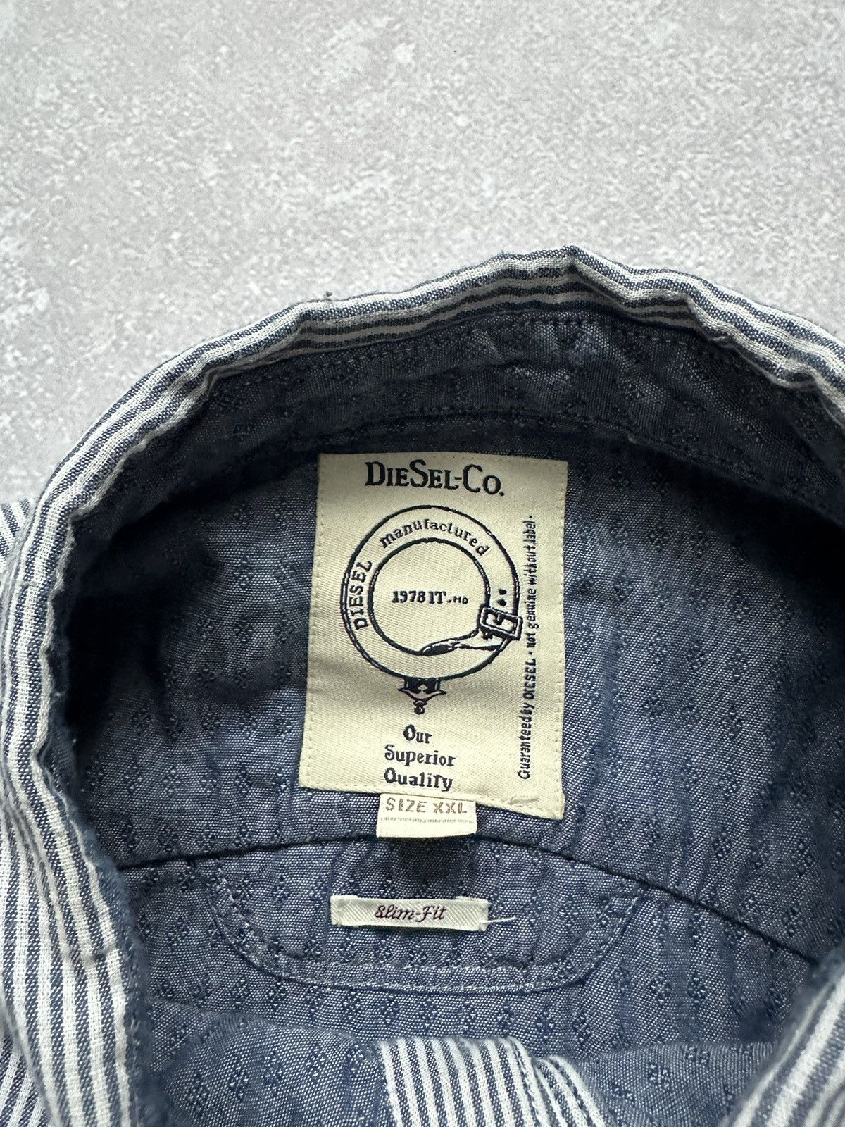 Diesel × Vintage Shirts long sleeve Diesel-Co slim fit size XXl Size US XXL / EU 58 / 5 - 4 Thumbnail