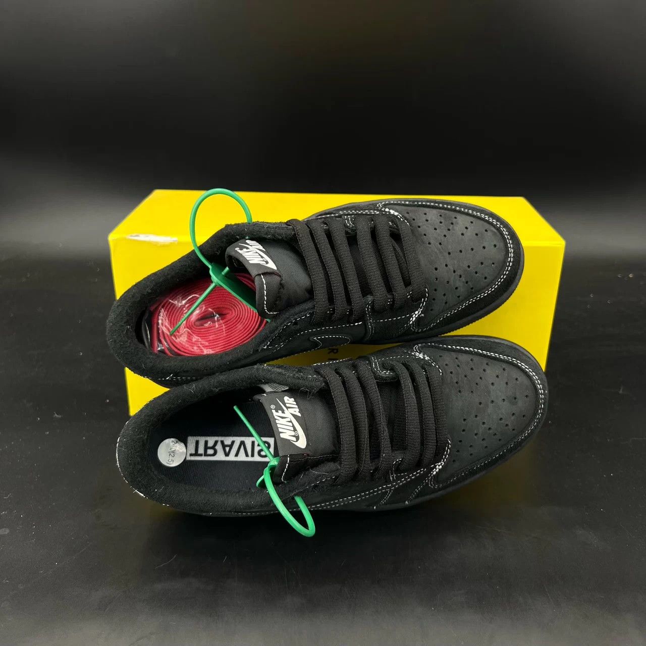 Nike Air Jordan 1 Low TS 'Black Samurai' Wmn 38.5 Worn LN WithBox Size US 8 / IT 38 - 7 Thumbnail