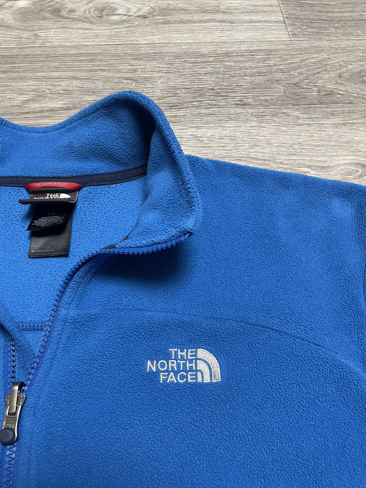 The North Face Vintage The North Face Polartec Blue Full Zip Fleece Jacket Size US L / EU 52-54 / 3 - 11 Thumbnail