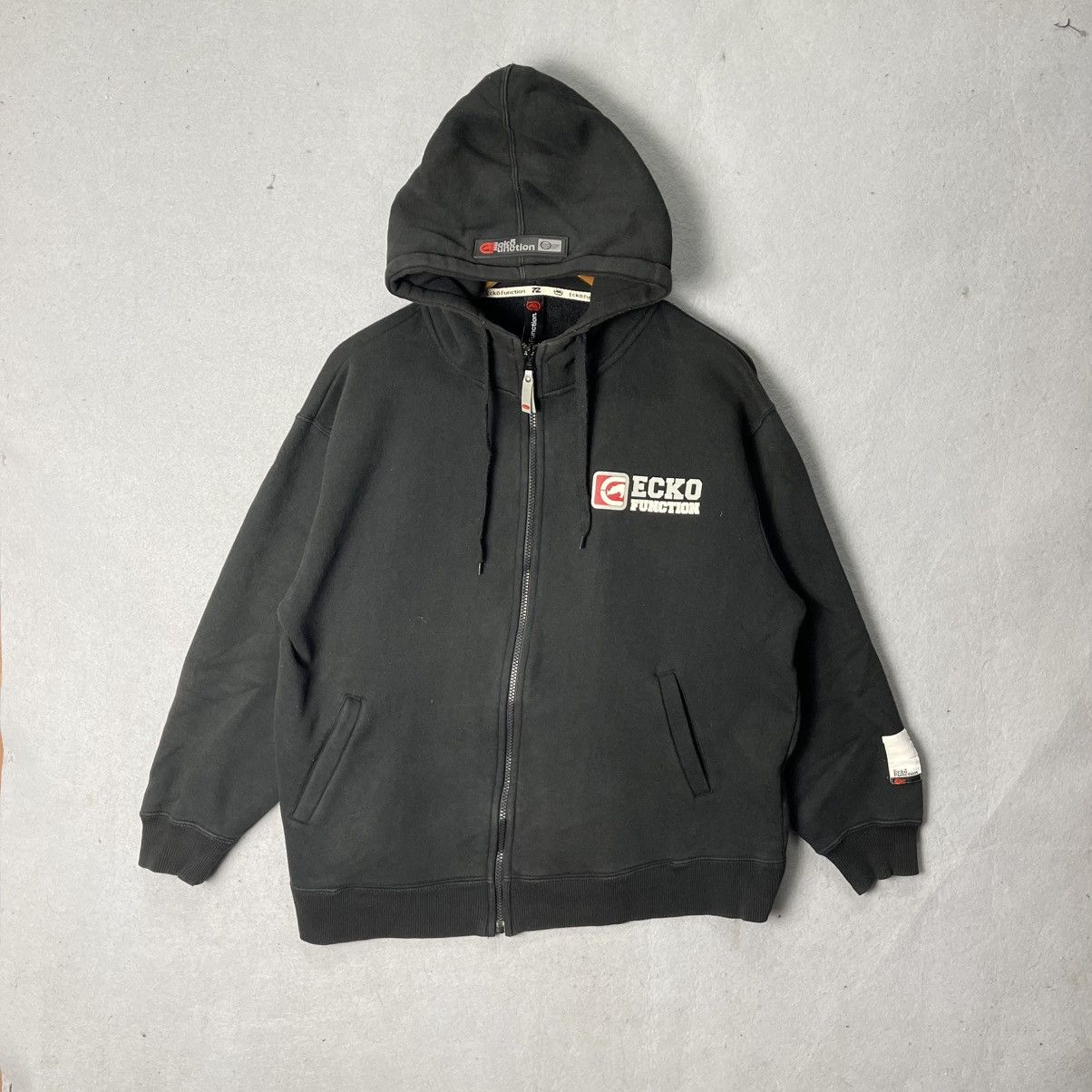 Ecko Unltd. Vintage Ecko Function Big Logo Zip Hoodie Black Y2K Size US M / EU 48-50 / 2 - 1 Thumbnail