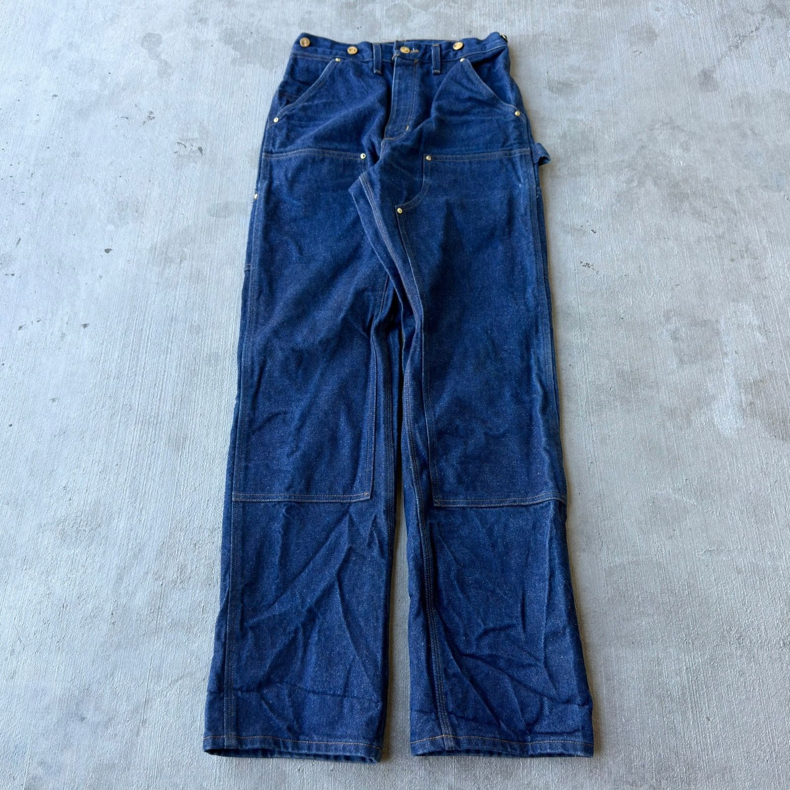 Carhartt × Vintage Carhartt denim blue jean double knee work carpenter pants Size US 29 - 1 Thumbnail