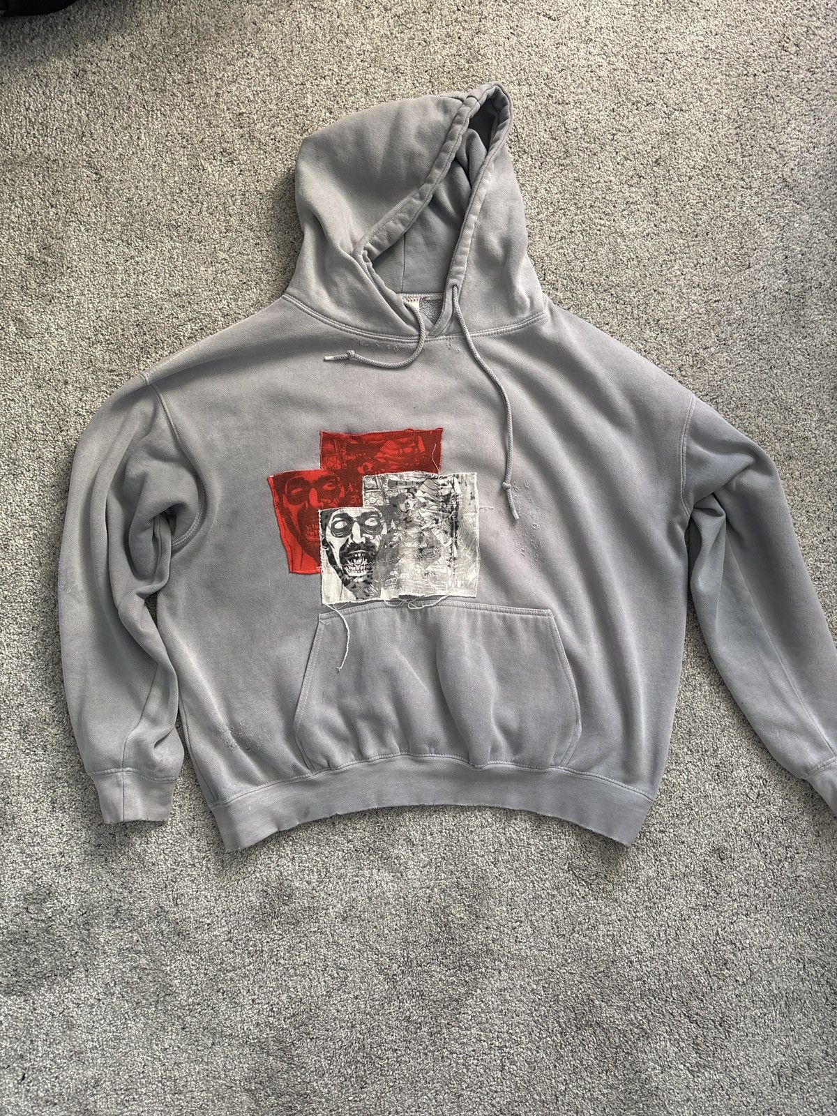 Japanese Brand Vintage distressed patchwork style hoodie Size US L / EU 52-54 / 3 - 1 Thumbnail