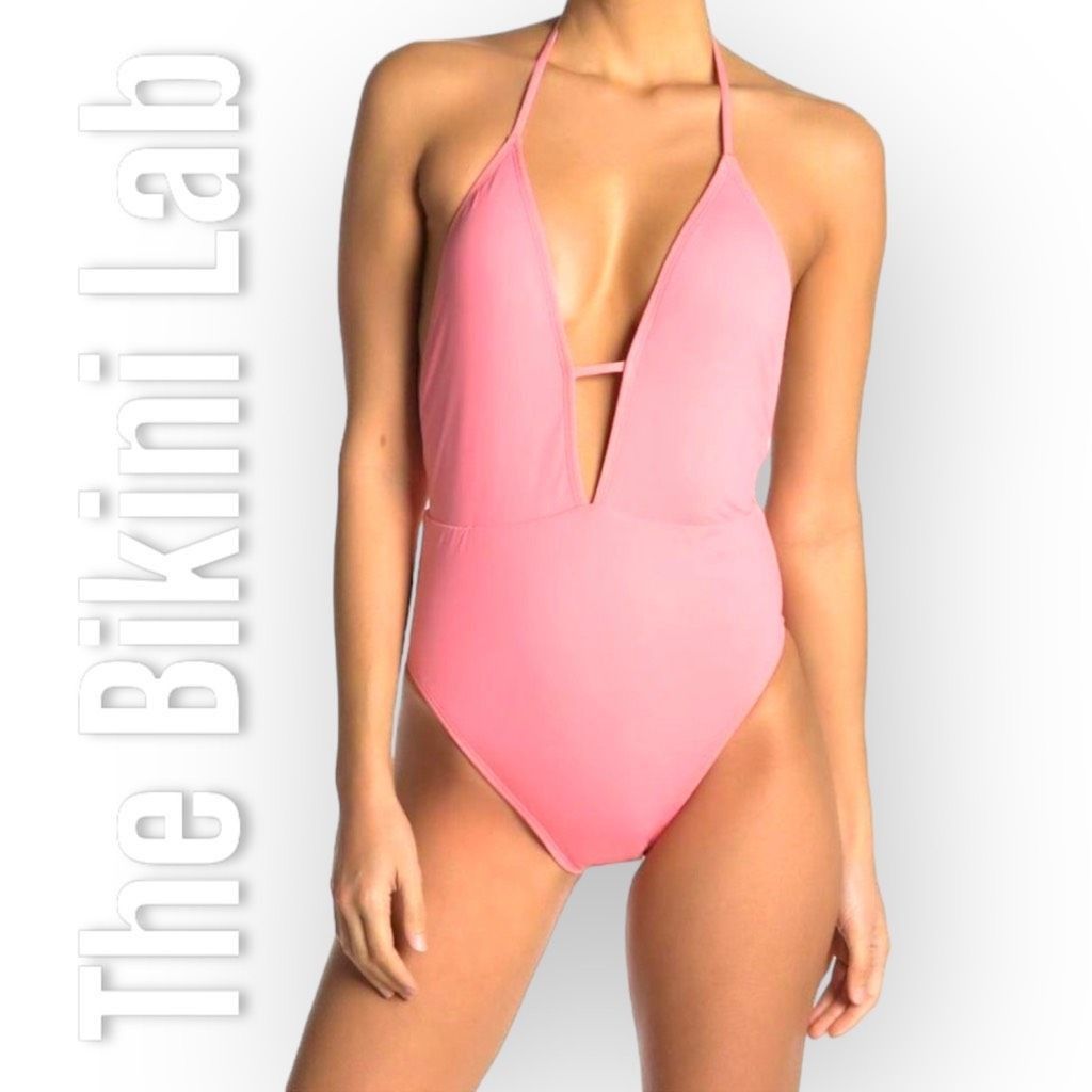 Other The Bikini Lab Rack Solid Plunge Shirred Booty One-Piece Hal Size M / US 6-8 / IT 42-44 - 11 Thumbnail