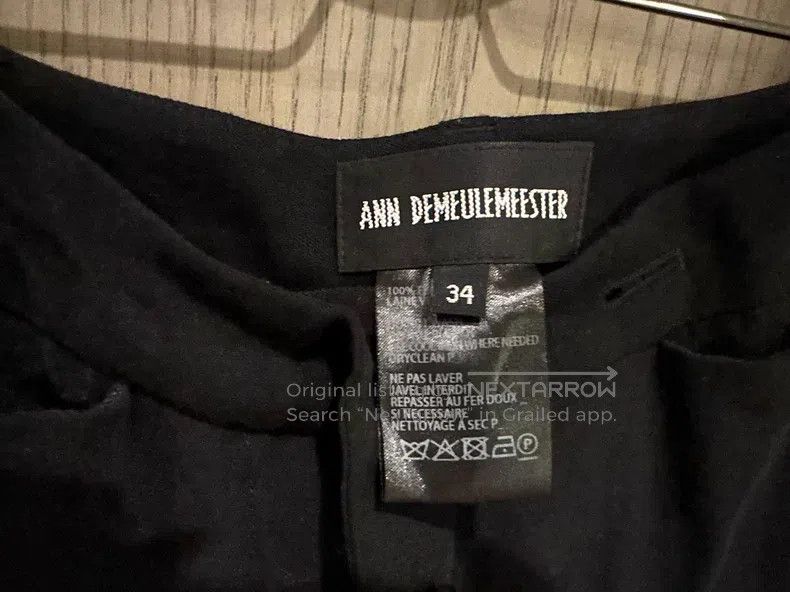 Ann Demeulemeester Ann Demeulemeester Woolen Trousers Size 42" / US 20 - 2 Thumbnail