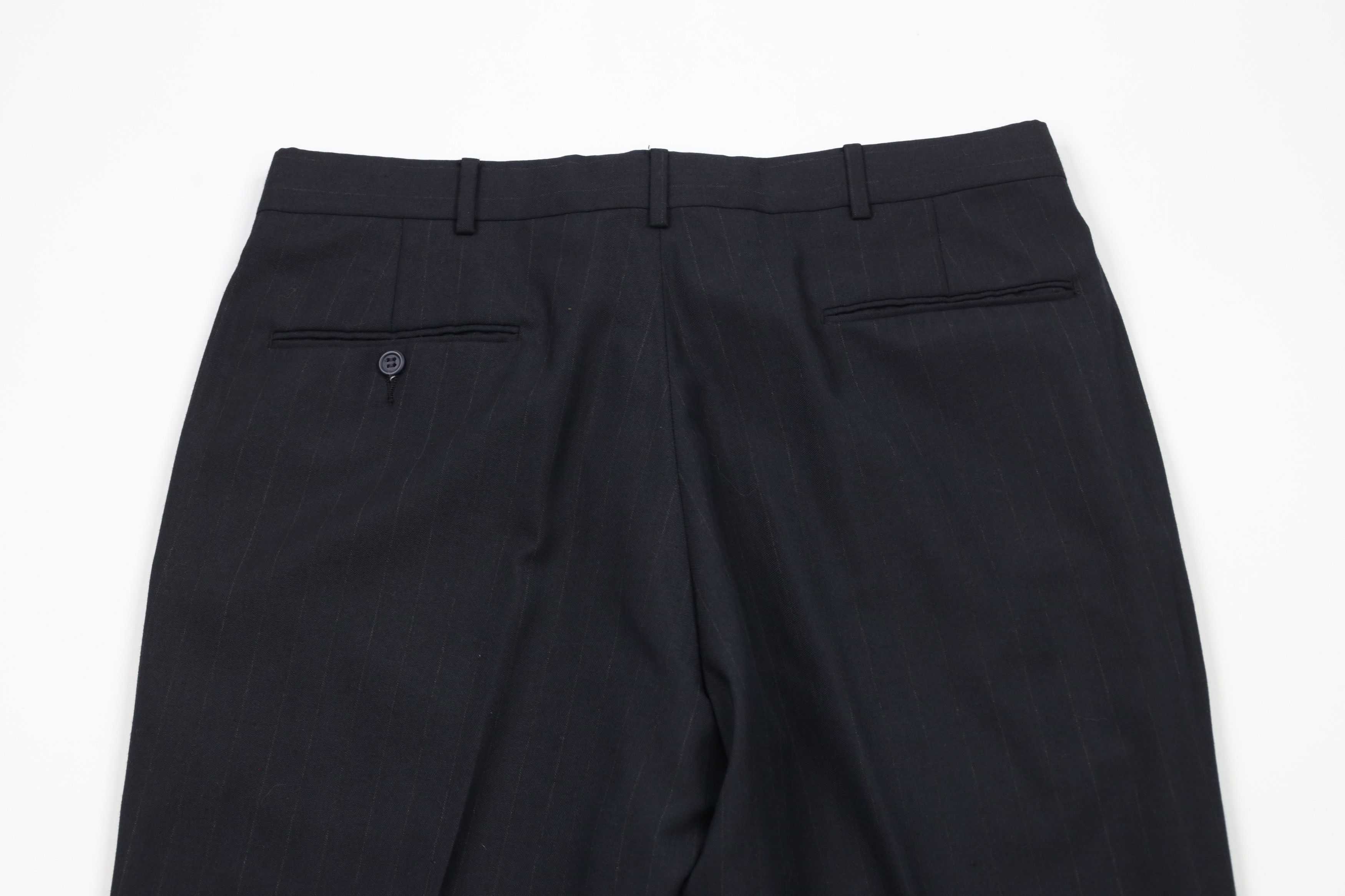 Vintage Vintage 90s Streetwear Pinstriped Wide Leg Chino Pants Size US 34 / EU 50 - 9 Thumbnail