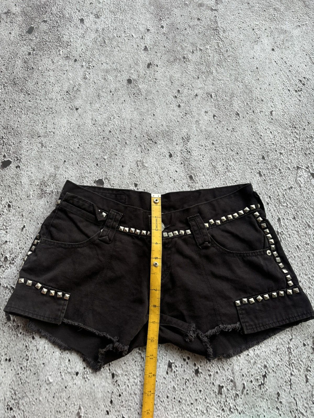 Hysteric Glamour Y2k Murua Studded Black Ifsix Punk Style Short Size 29" - 10 Thumbnail