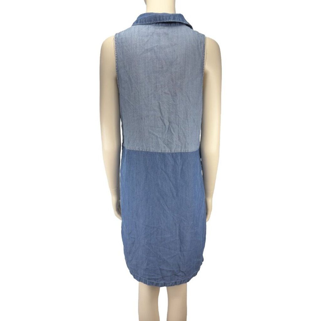 Cop Copine Cop.Copine Sleeveless A Shift looking Blue Midi Dress Sz 38 Size M / US 6-8 / IT 42-44 - 4 Thumbnail