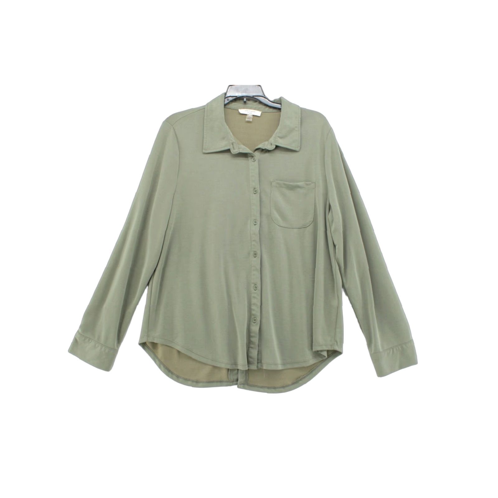Vintage Cable & Gauge Shirt Women's XL Green Tunic Pocket Soft Cozy Modern Size XL / US 12-14 / IT 48-50 - 1 Thumbnail