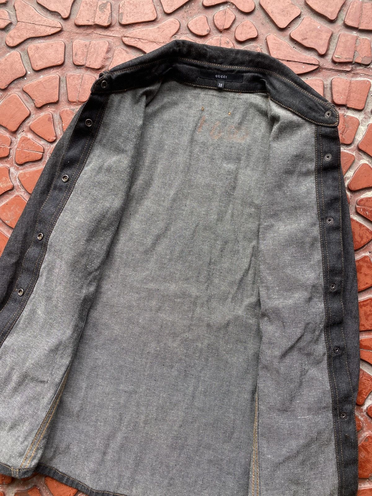 Gucci 2000s - GUCCI TOMFORD SLIM DENIM SLEEVES Size XS / US 0-2 / IT 36-38 - 8 Thumbnail