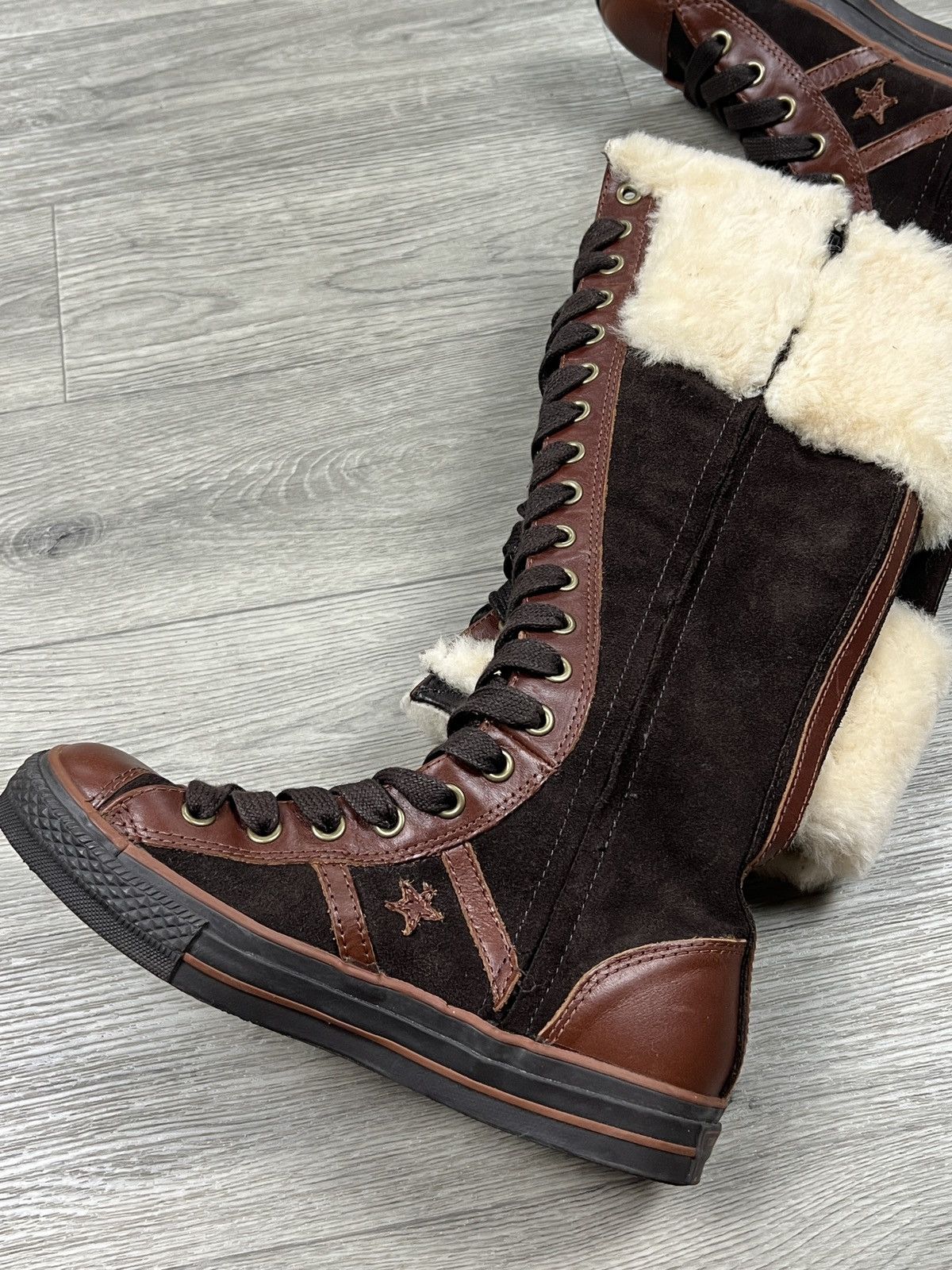 Converse Converse 2006 Star 70 Suede Leather Knee High Sneaker Boot Size US 8 / IT 38 - 18 Thumbnail