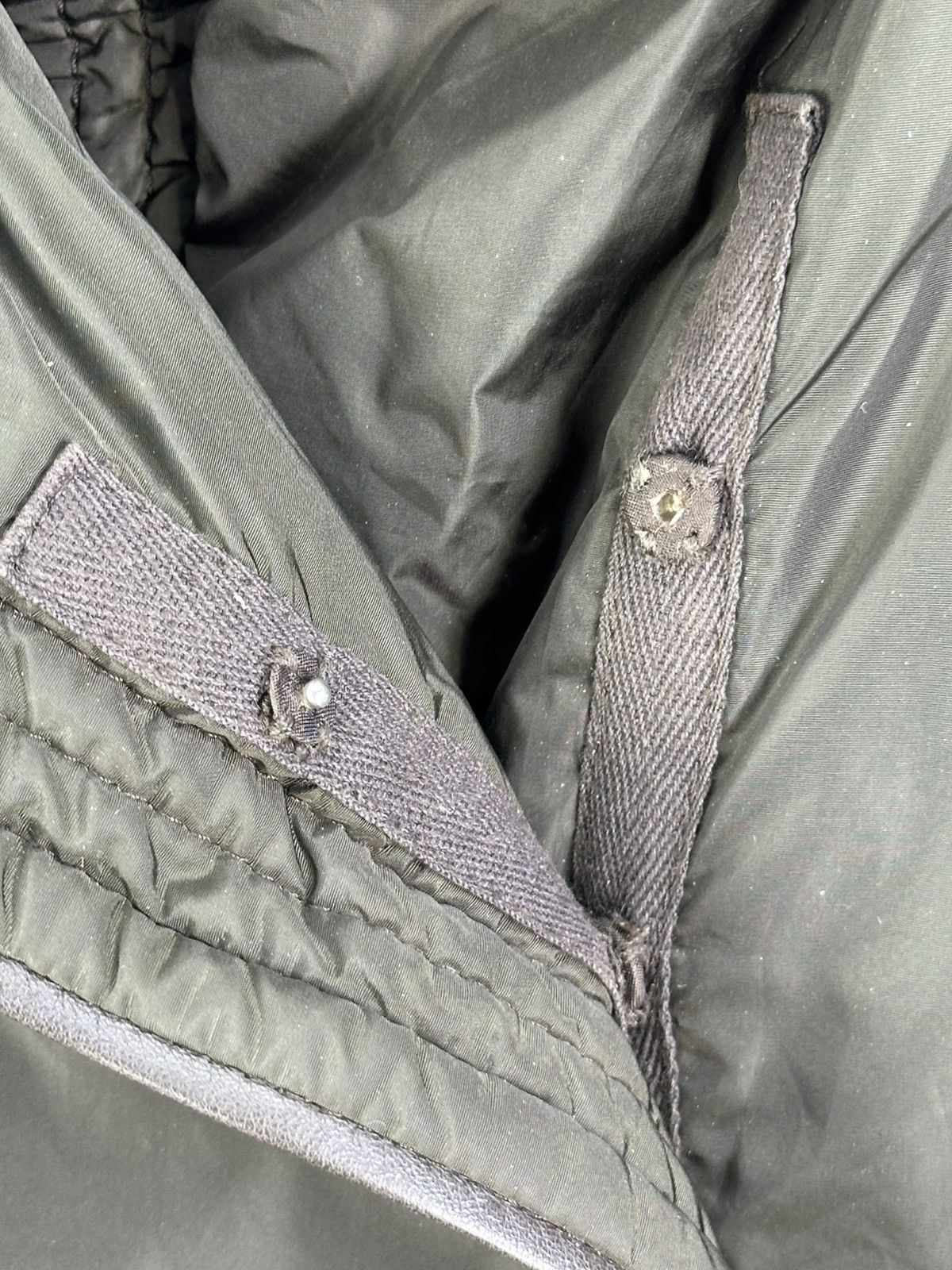 Japanese Brand Genny Olive Green Nylon Long Jacket Size L / US 10 / IT 46 - 8 Thumbnail