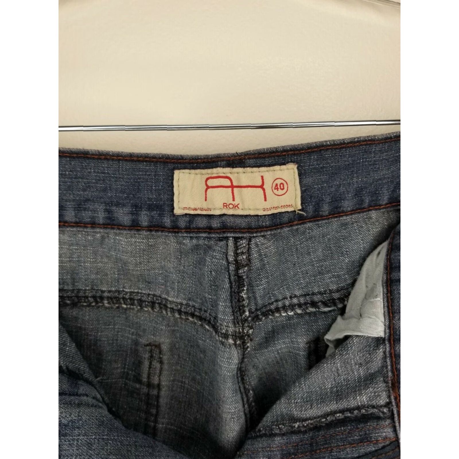 rokh VINTAGE Rok Jeans Men 40/34 Blue Straight Size 40 Inseam 34 Mens Size US 40 / EU 56 - 3 Thumbnail