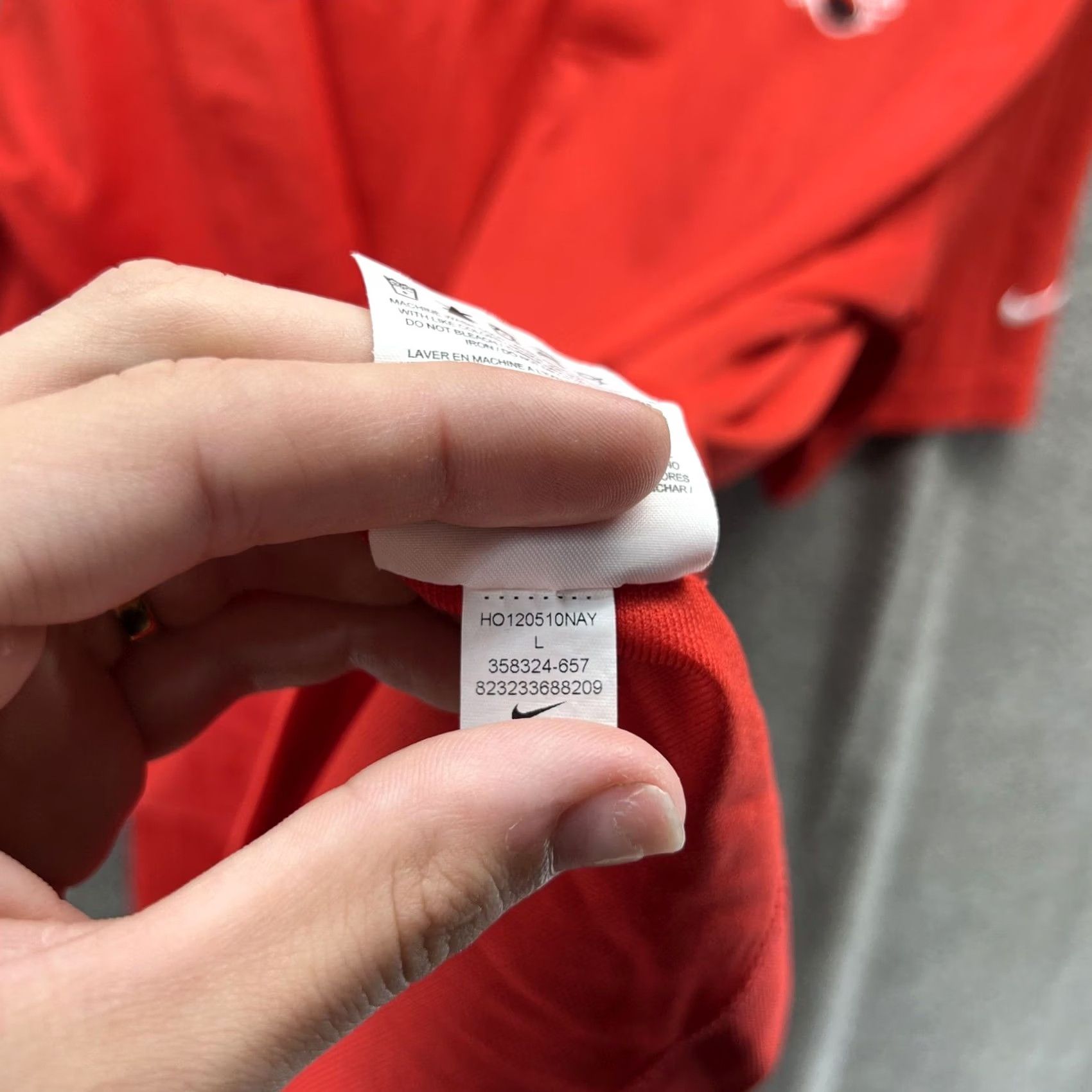 Nike Nike Golf Polo Shirt Mens Large Red Dri-FIT Quail Ridge Tour Performance Size US L / EU 52-54 / 3 - 7 Thumbnail
