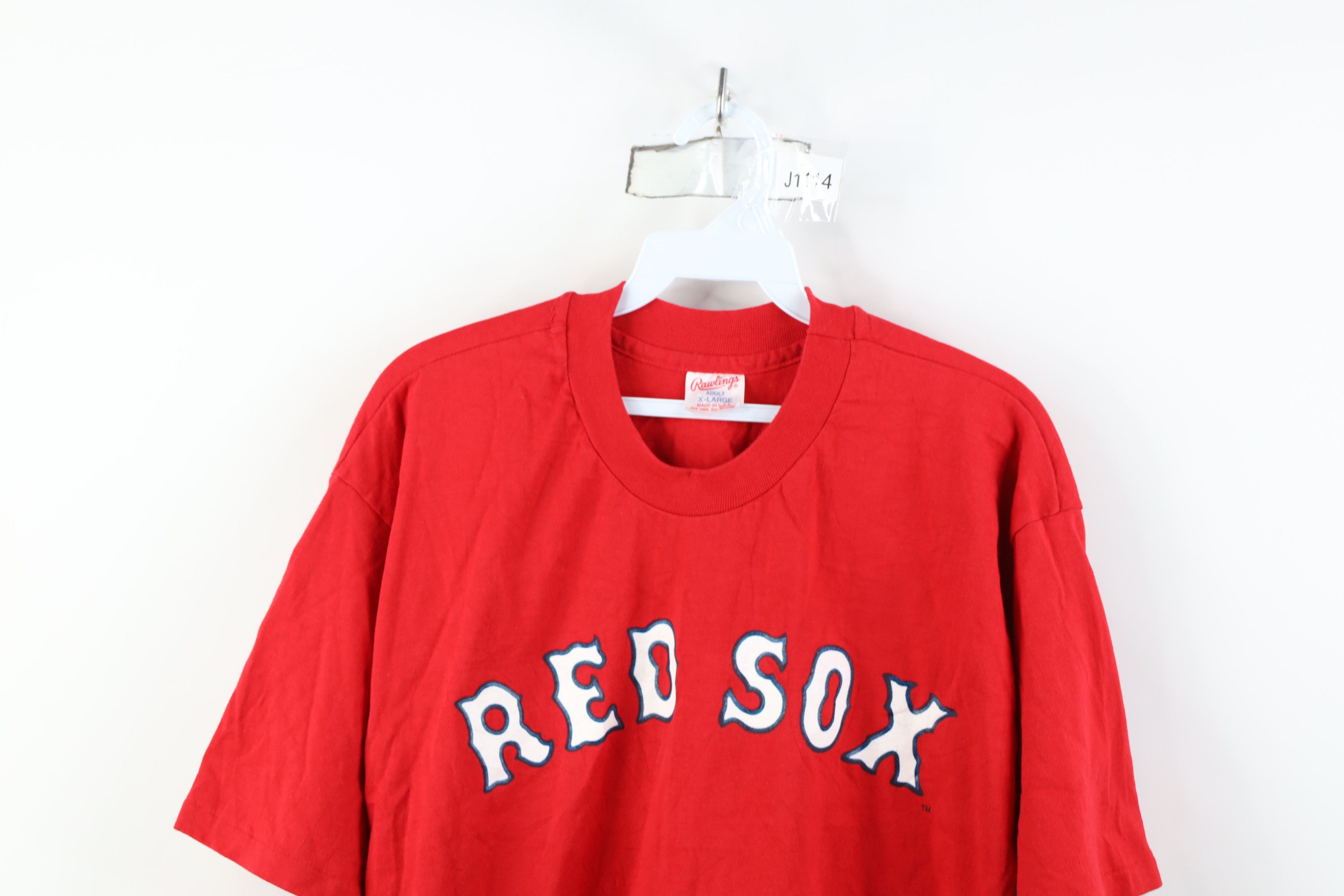 Vintage Vintage 70s 80s Rawlings Red Sox Baseball T-Shirt Red USA Size US XL / EU 56 / 4 - 2 Thumbnail