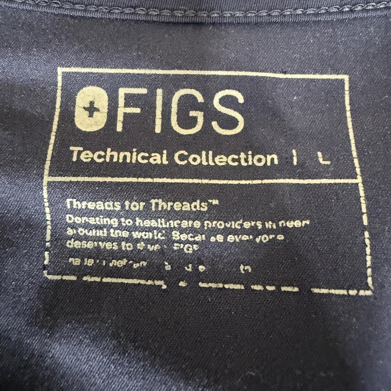 Other FIGS Casma Womens Scrub Top Large Navy Blue Medical Uniform Size L / US 10 / IT 46 - 2 Thumbnail