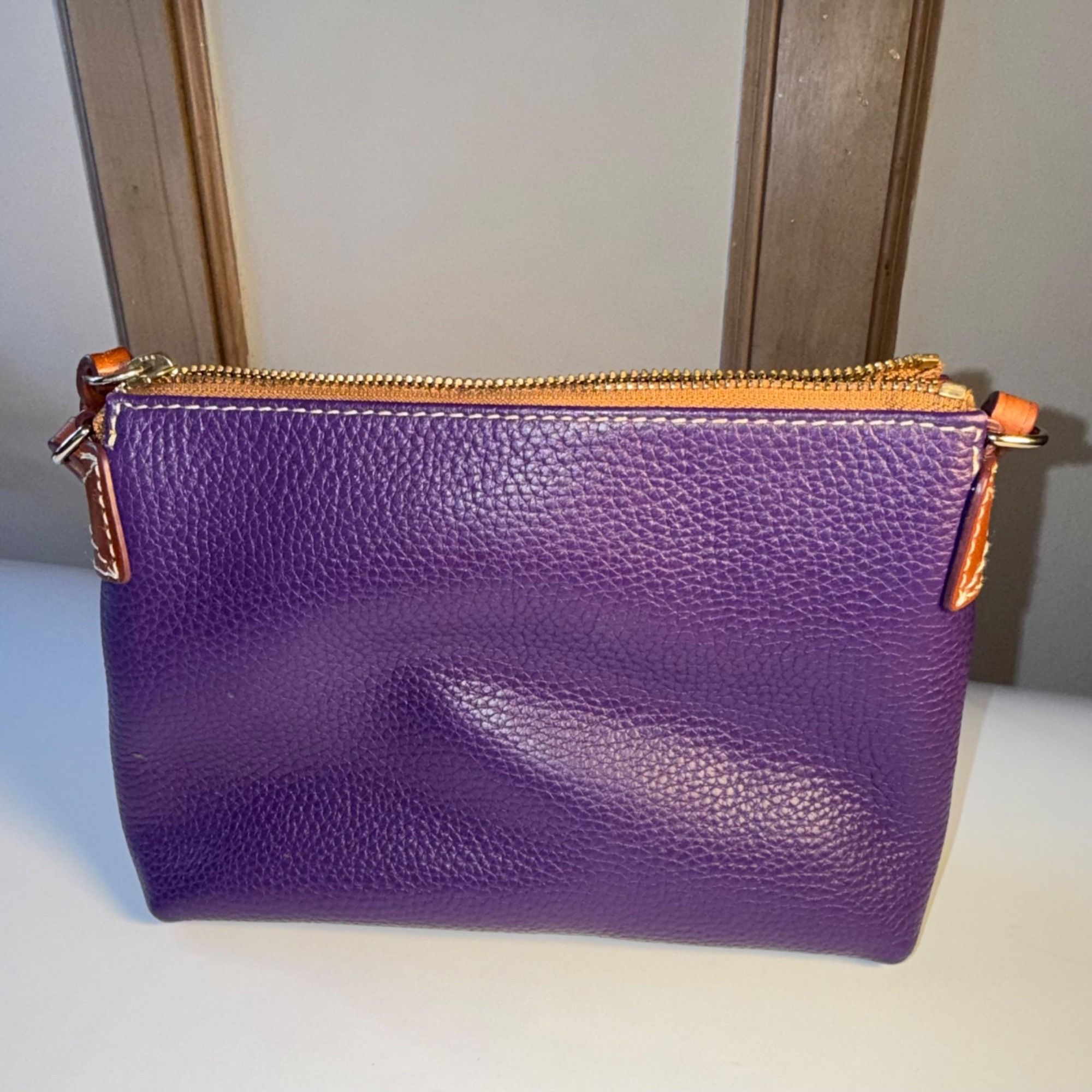 Dooney & Bourke Dooney & Bourke Pebble Grain Leather Crossbody - Deep Violet Size ONE SIZE - 3 Thumbnail
