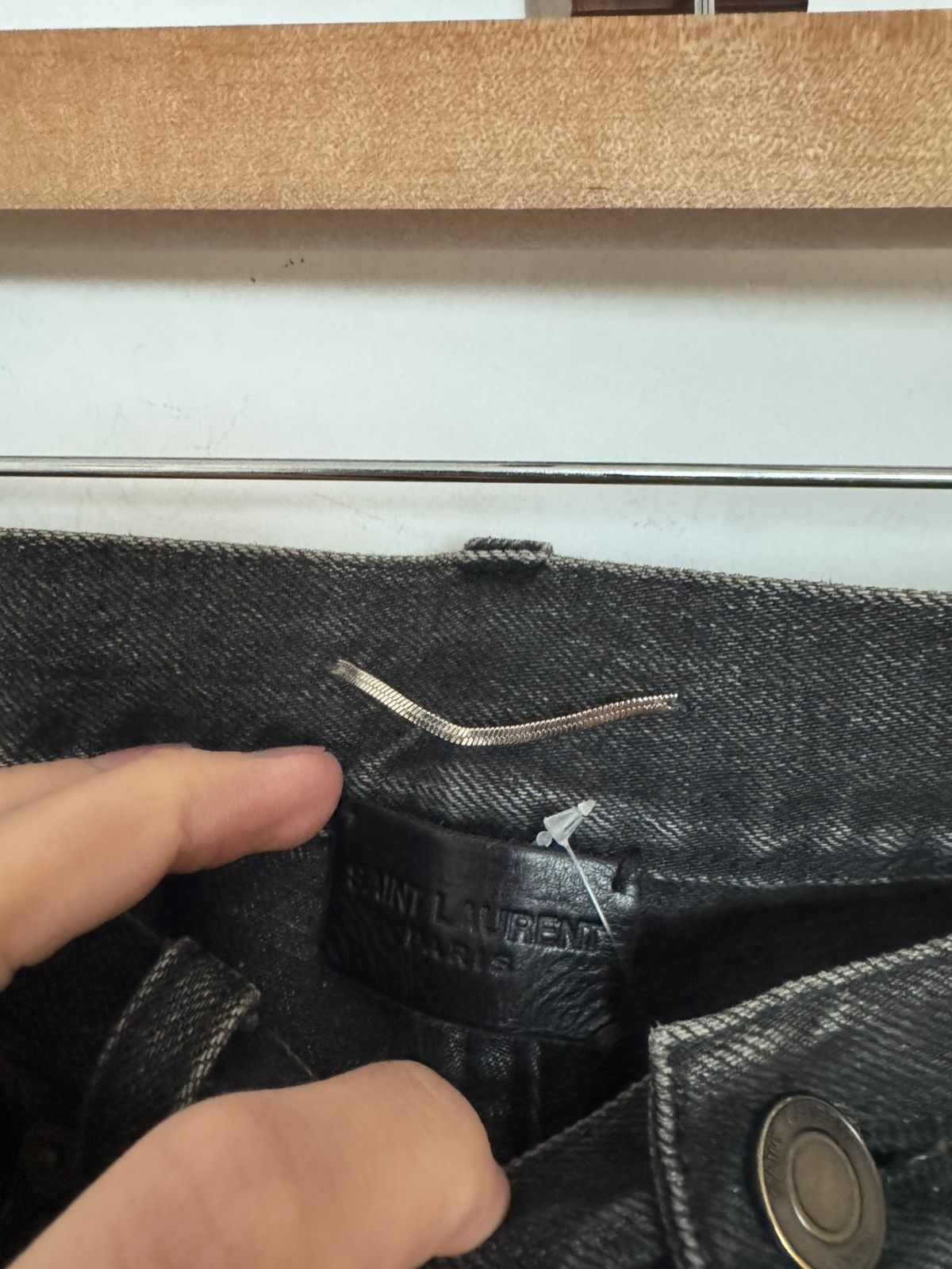 Saint Laurent Paris Dark grey d02 Size US 32 / EU 48 - 3 Thumbnail