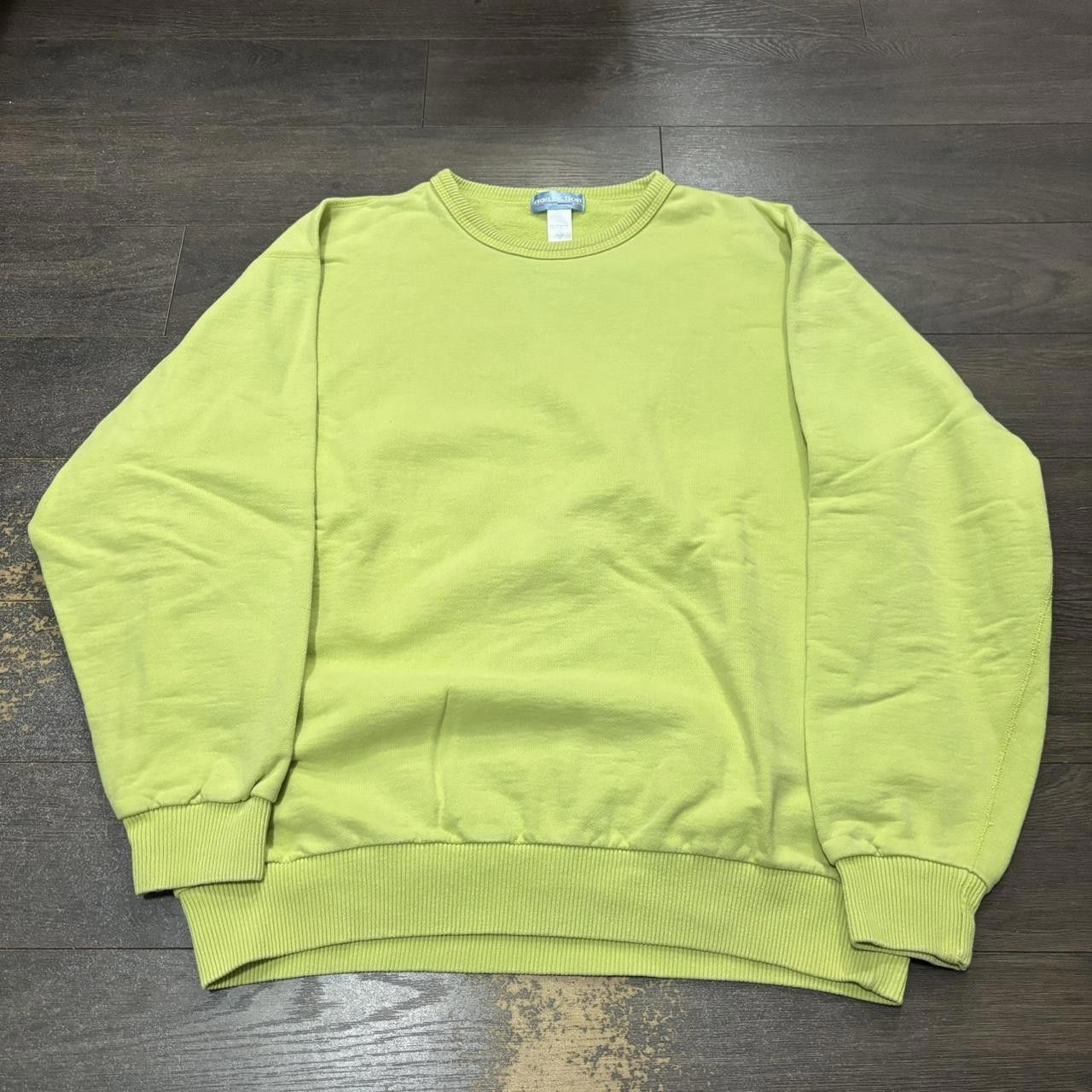 Designer vintage non fiction lime green blank crewneck sweatshirt Size US M / EU 48-50 / 2 - 3 Thumbnail