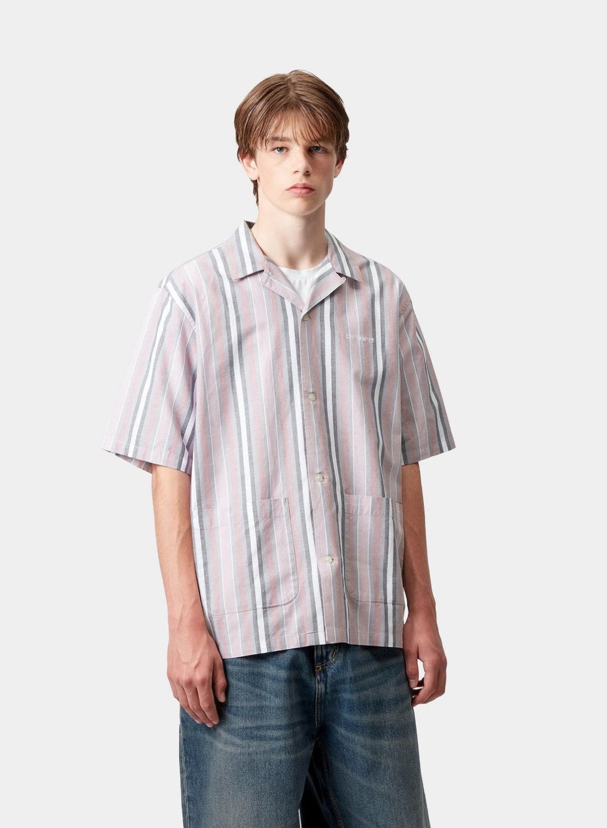 Carhartt Wip Carhartt Wip folsey stripe button up Size US XL / EU 56 / 4 - 6 Thumbnail