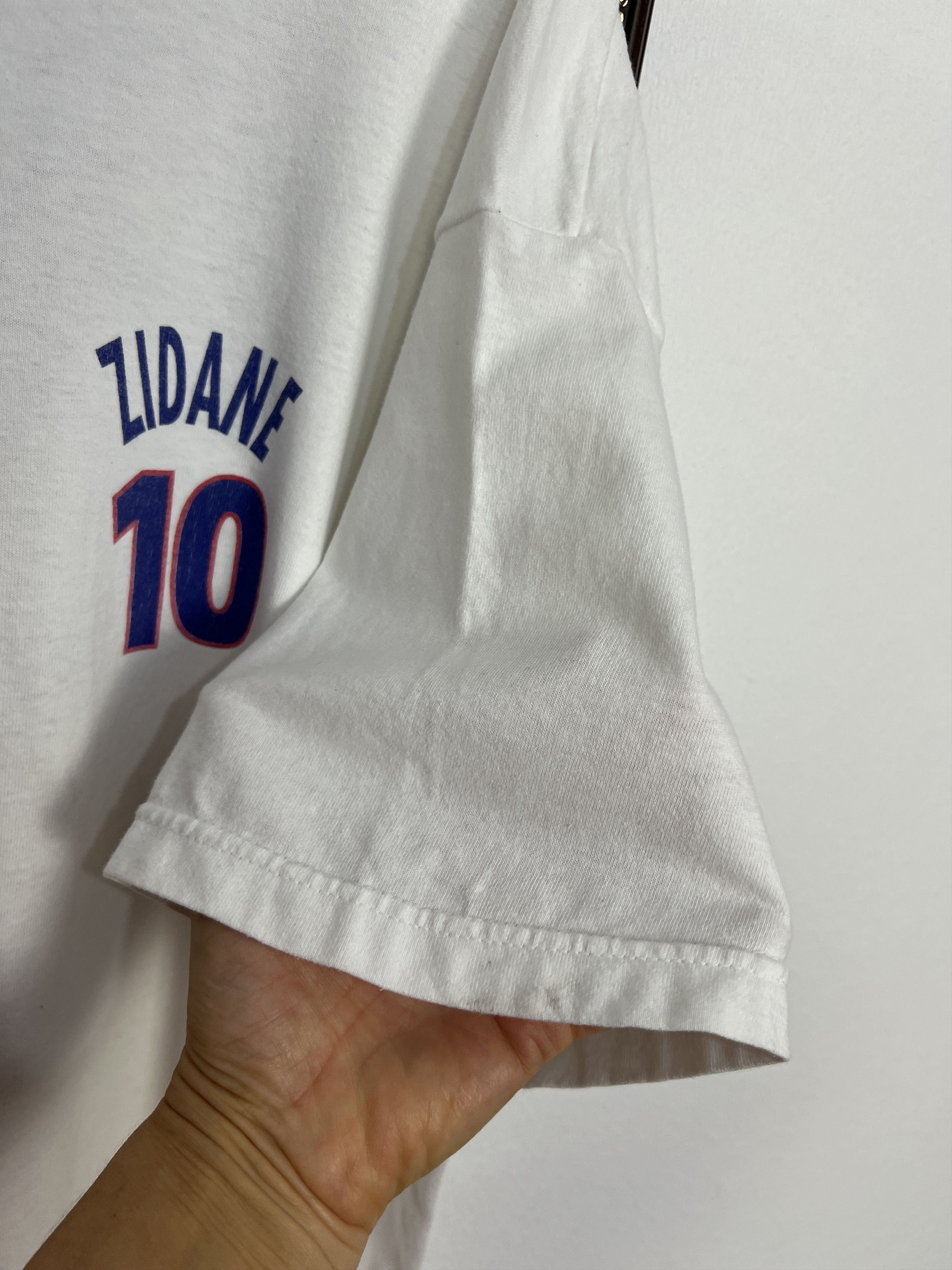 Adidas France Football Train Shirt #10 Zidane Soccer Jersey Size US XL / EU 56 / 4 - 8 Thumbnail