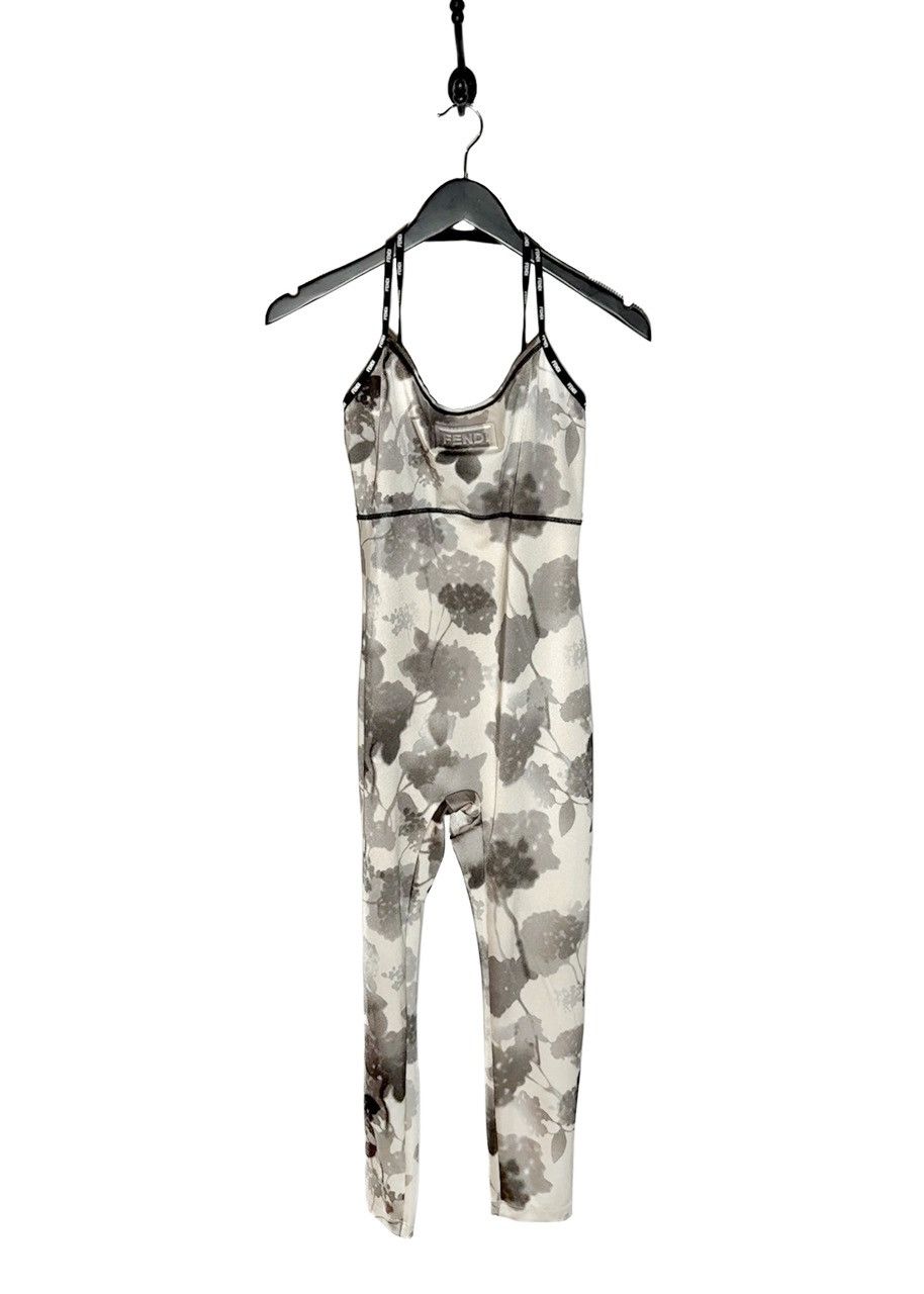 Fendi Fendi Ivory Shady Flowers Active Jumpsuit Size 42" / US 20 - 1 Thumbnail