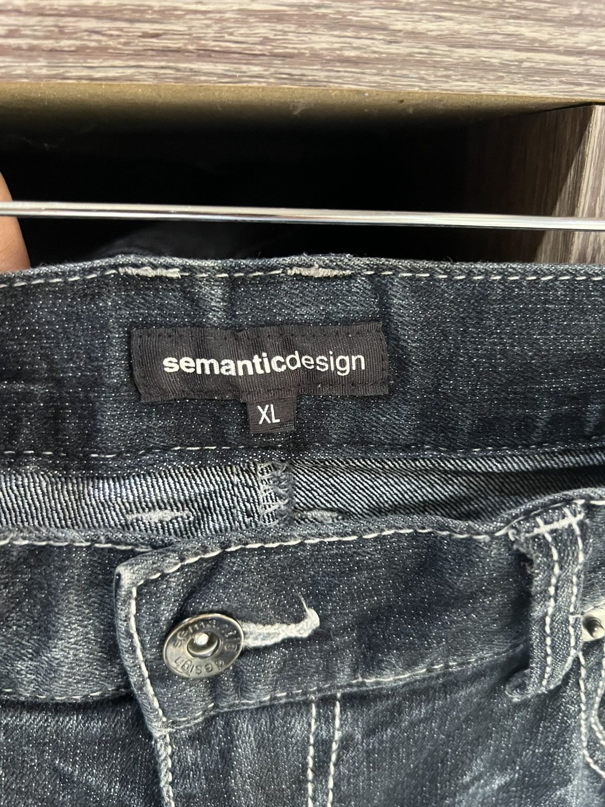 semanticdesign 🔥Rare Semantic Design Flared Distressed Denim Size US 35 - 14 Thumbnail