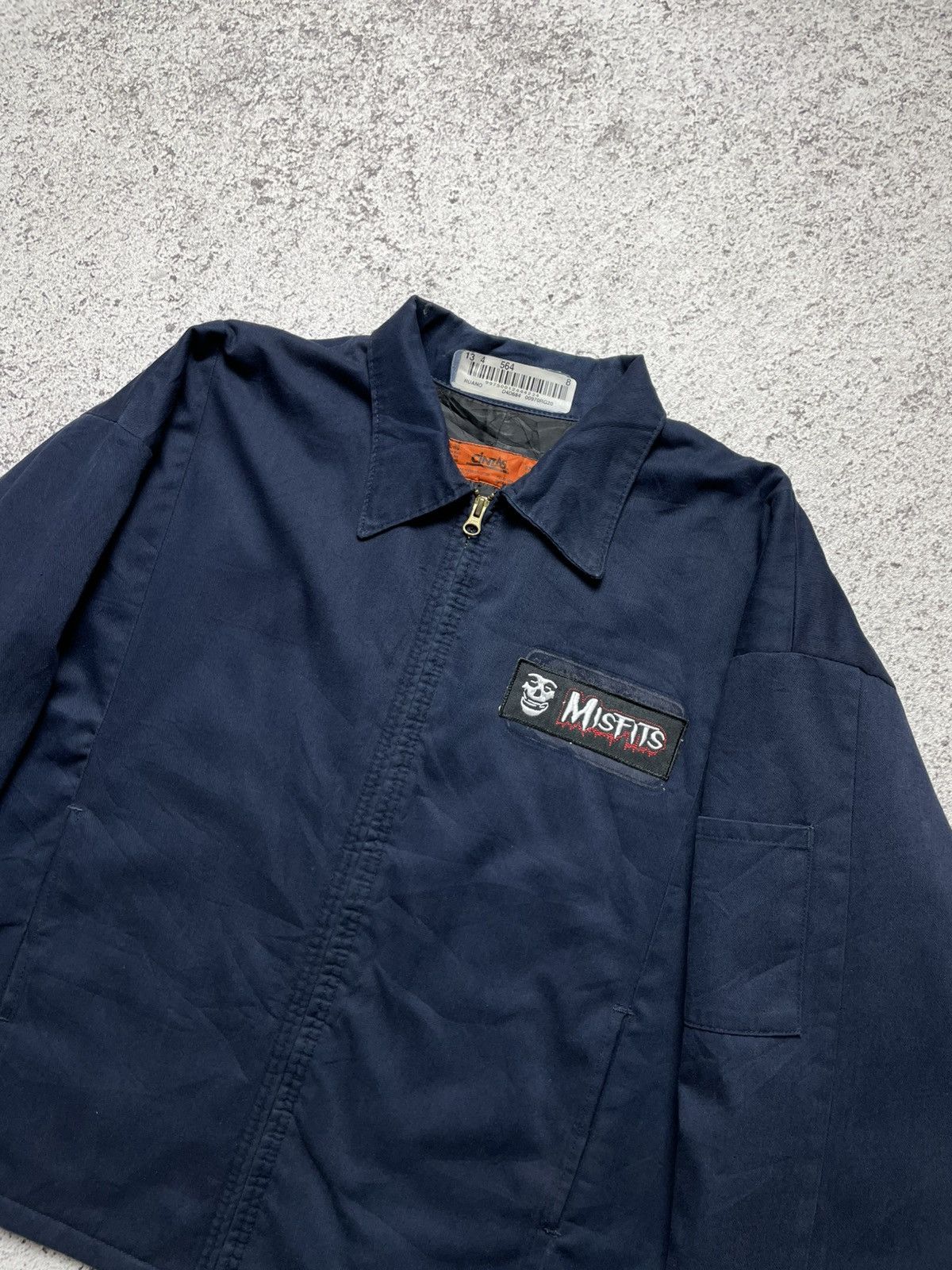 Misfits 2000s Cintas - Misfits Patched Work Jacket workwear Band Size US L / EU 52-54 / 3 - 3 Thumbnail