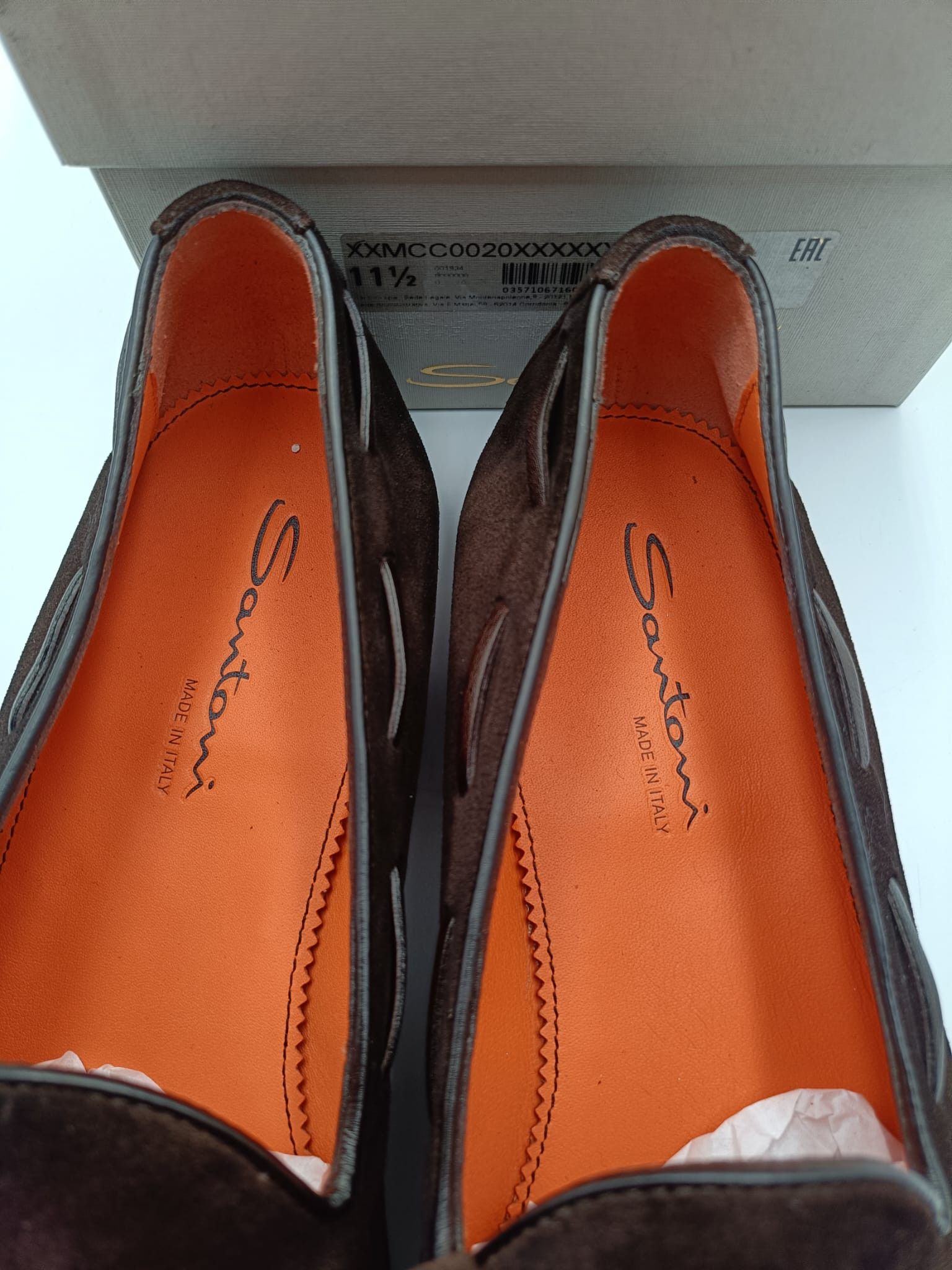 Santoni Santoni Tassel Loafers Suede Brown Size US 12.5 / EU 45-46 - 9 Thumbnail