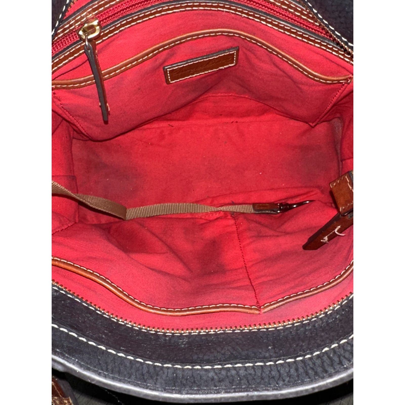 Dooney & Bourke DOONEY & BOURKE Brown Pebbled Leather Shoulder Bag Medium for Women Size ONE SIZE - 6 Thumbnail