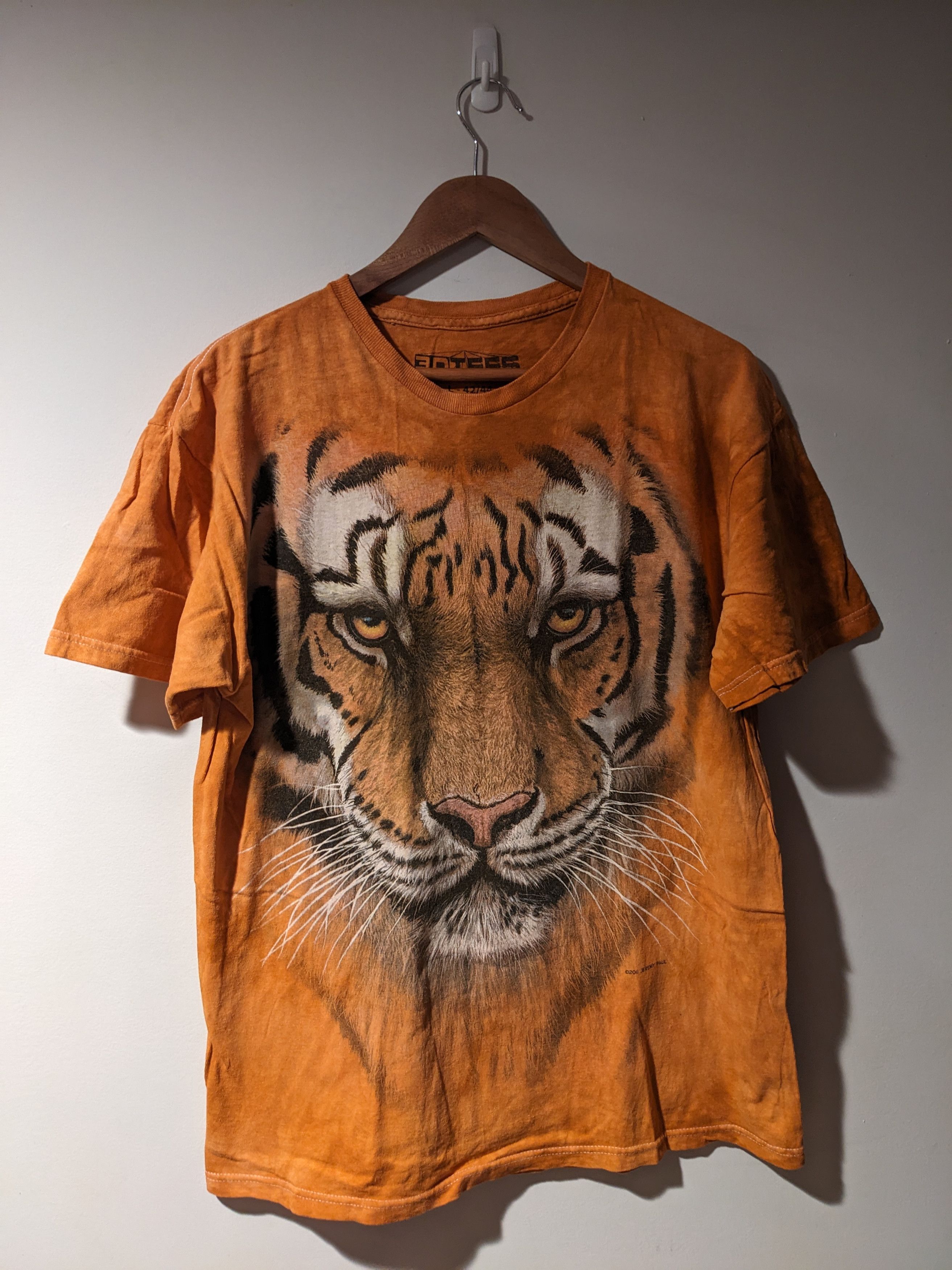 The Mountain Vintage 2011 Tiger Animal Nature Orange Large T-Shirt Size US L / EU 52-54 / 3 - 1 Thumbnail